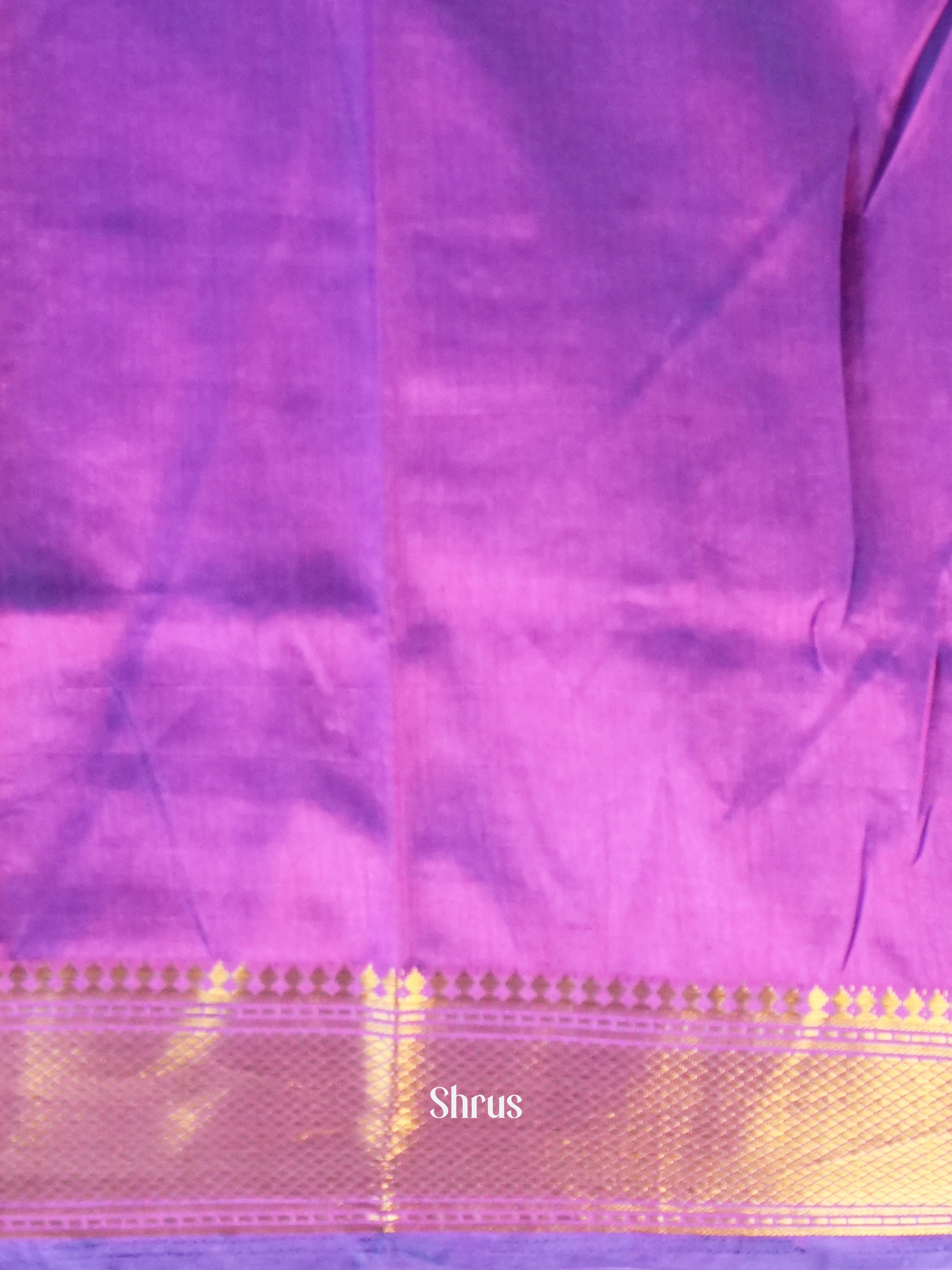 Blue & Purple - Semi Patola Saree