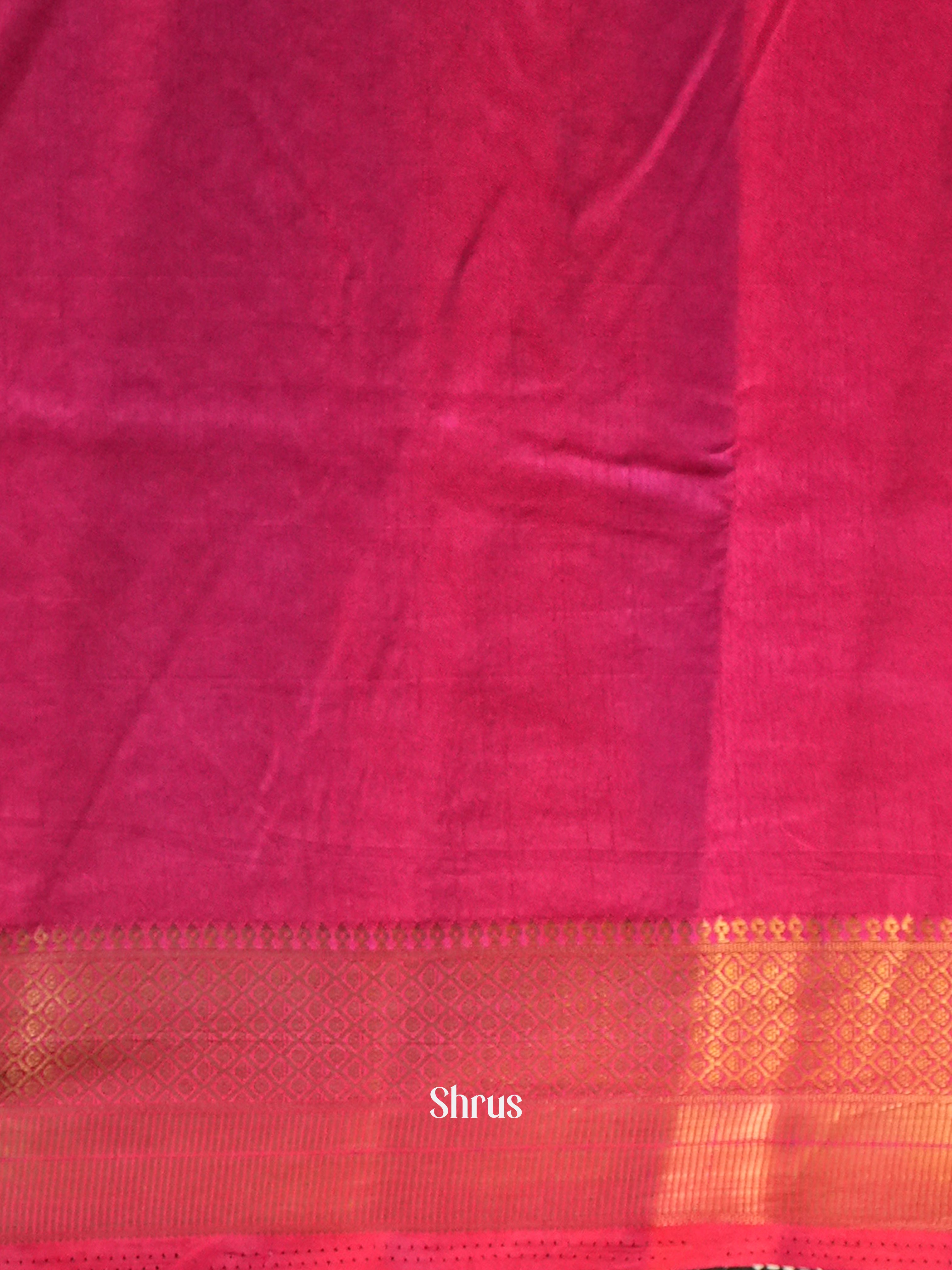 Purple  & Pink - Semi Patola Saree