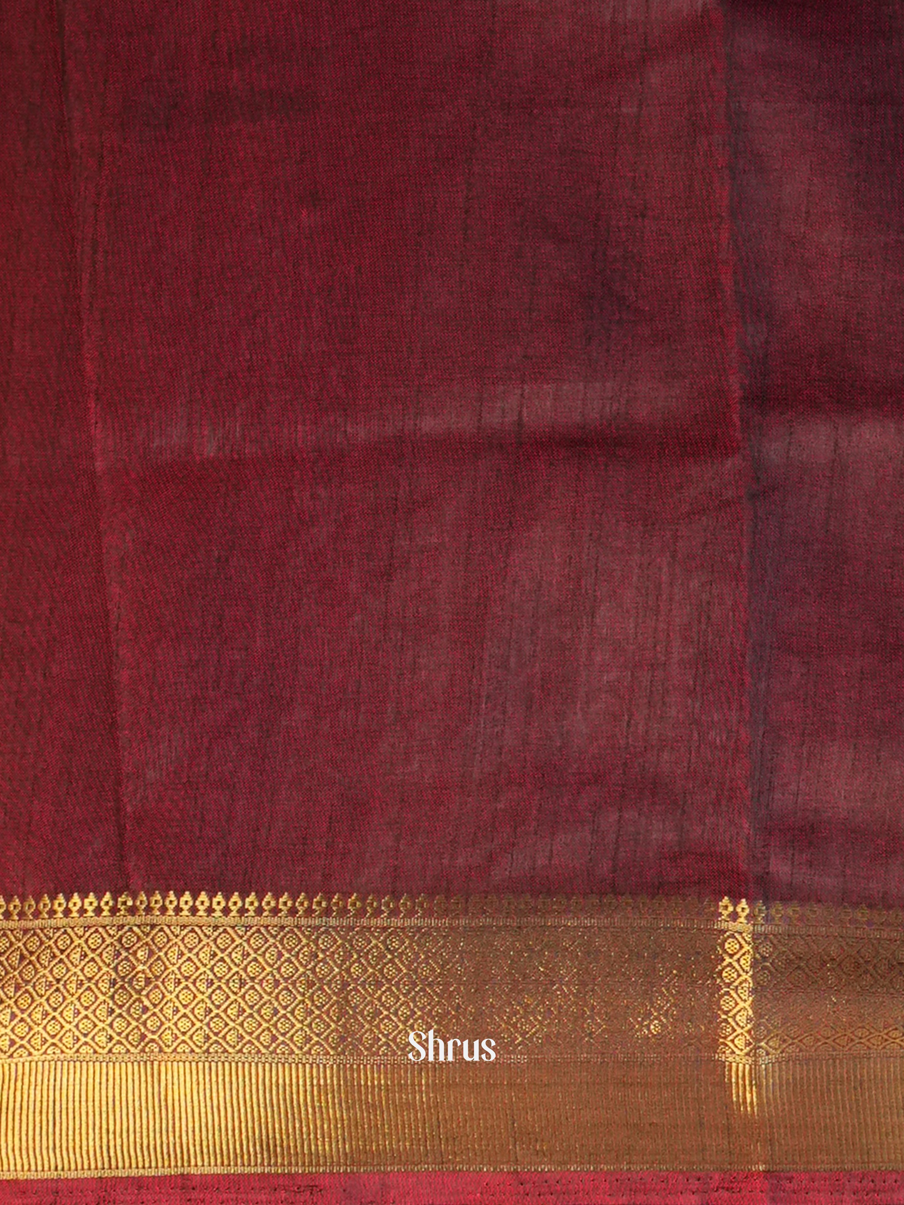 Red & Maroon - Semi Patola Saree