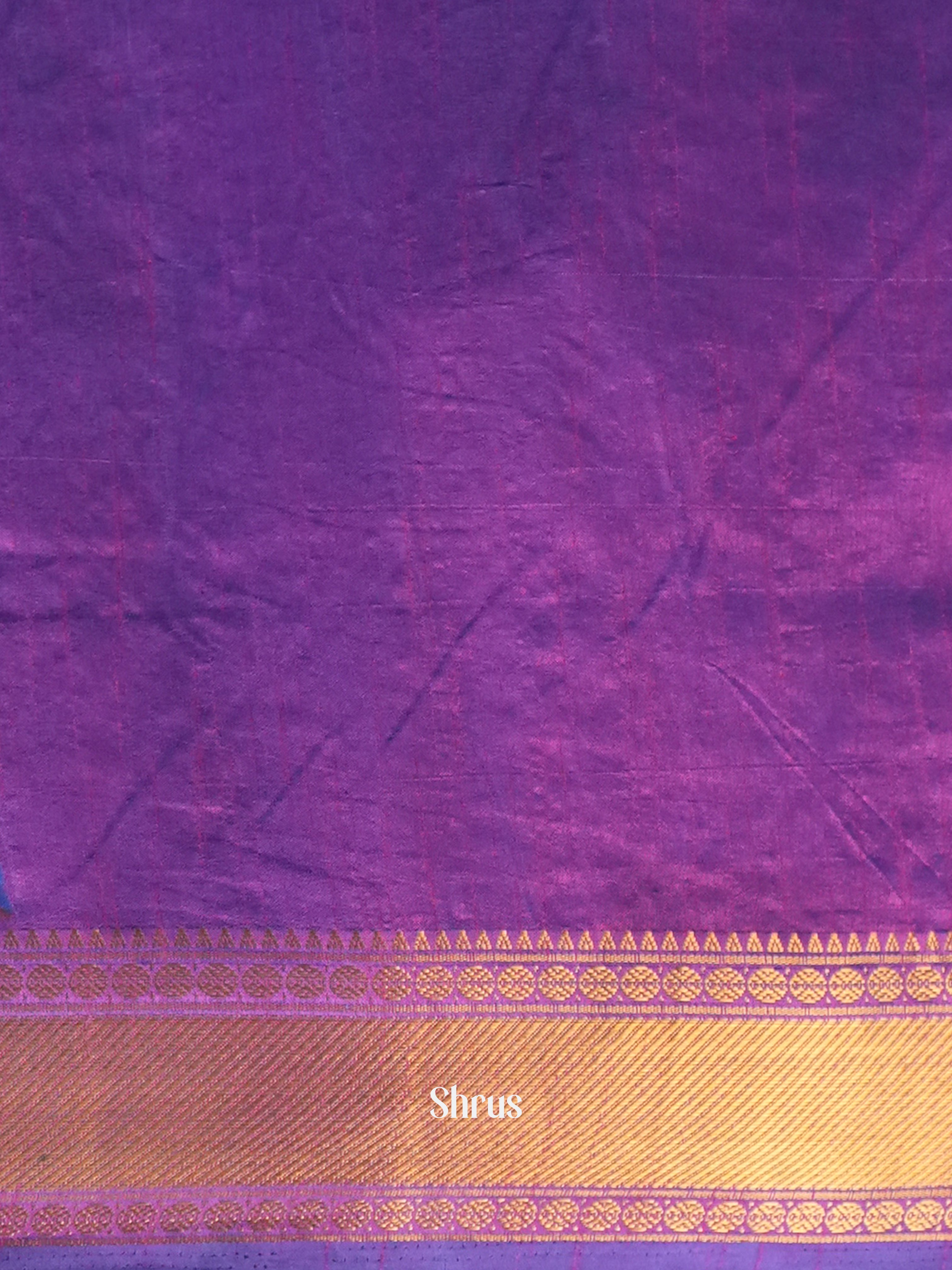 Blue & Purple - Semi Patola Saree