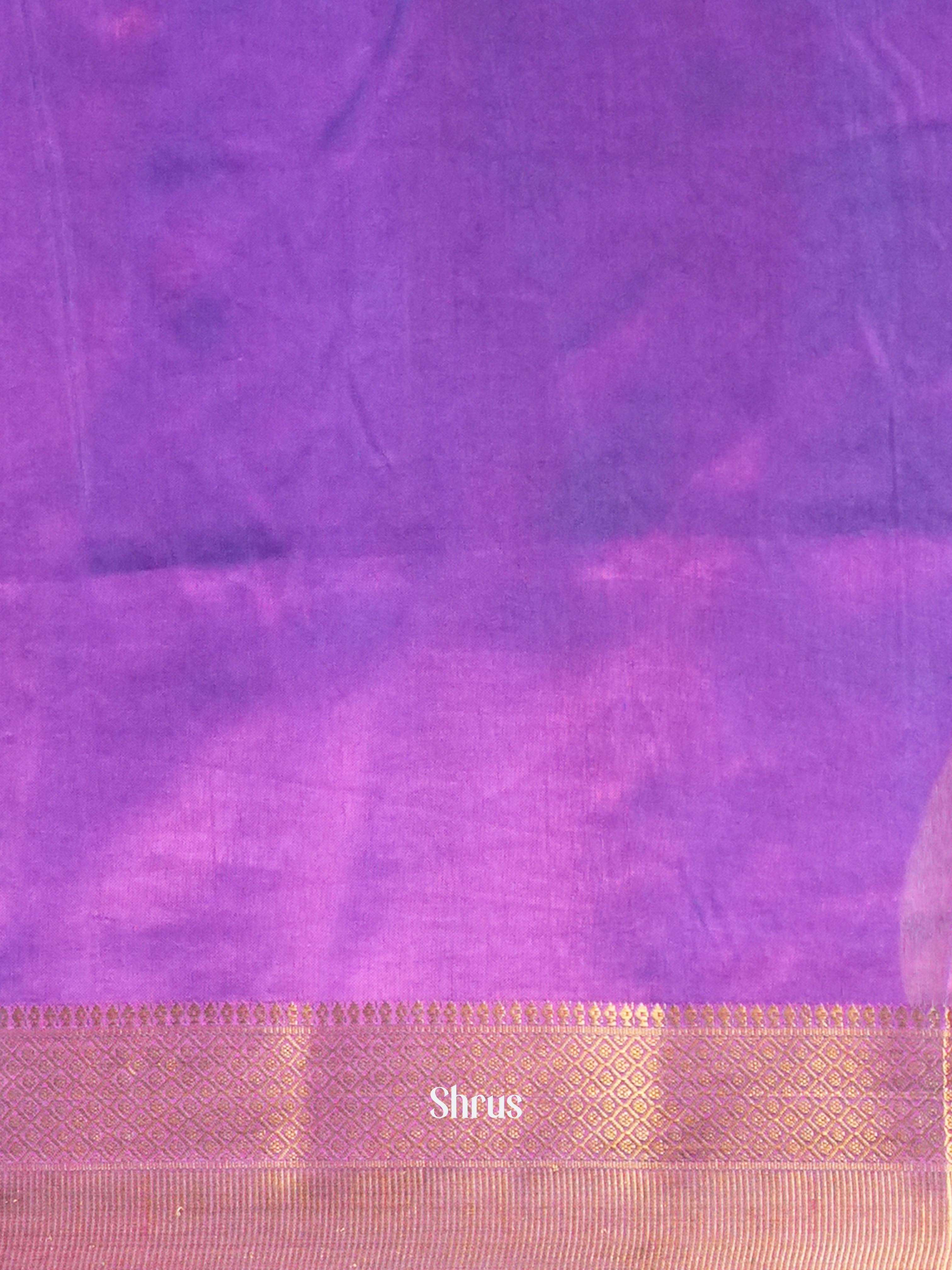 Blue & Purple - Semi Patola Saree