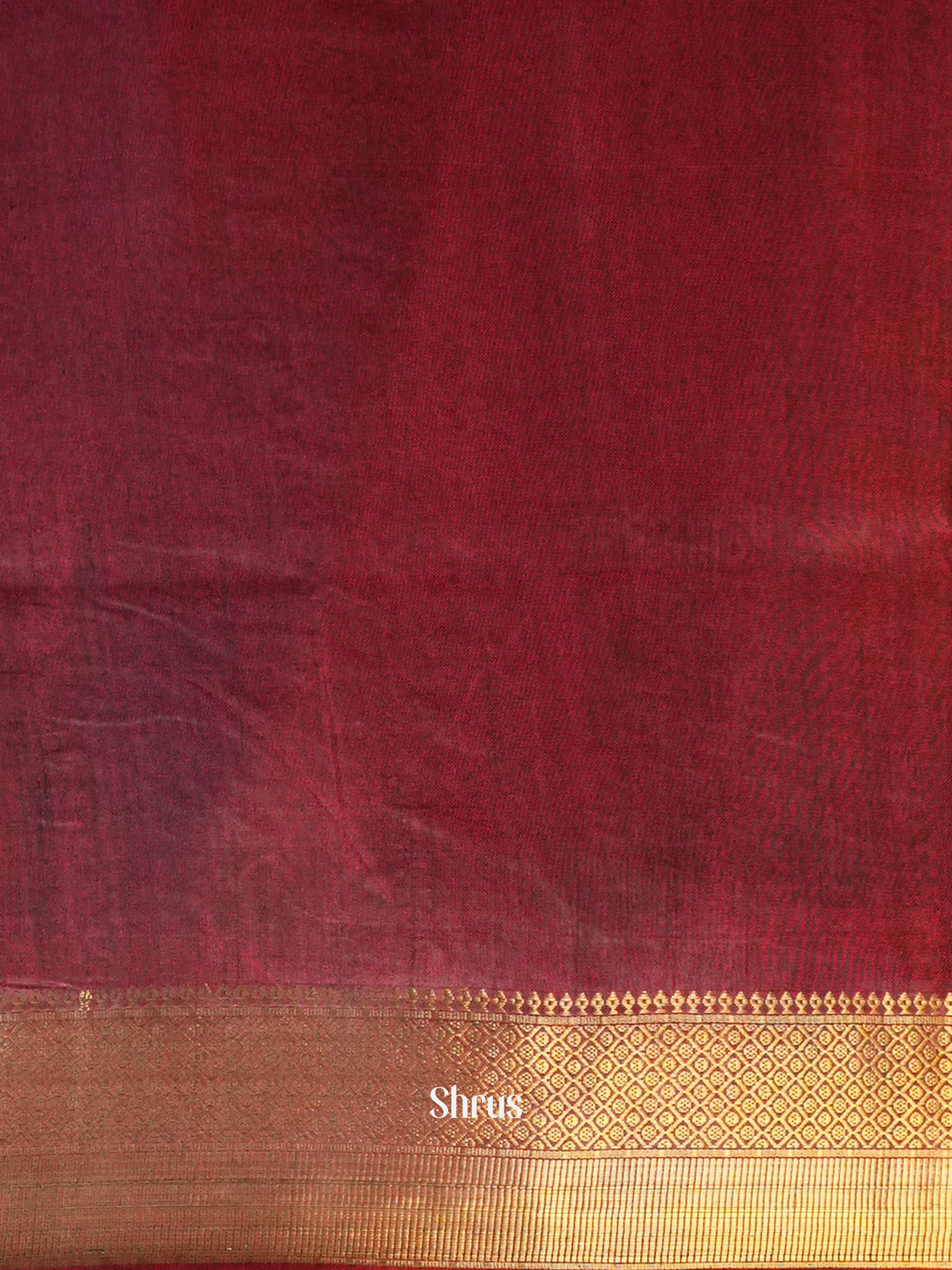 Red & Maroon - Semi Patola Saree