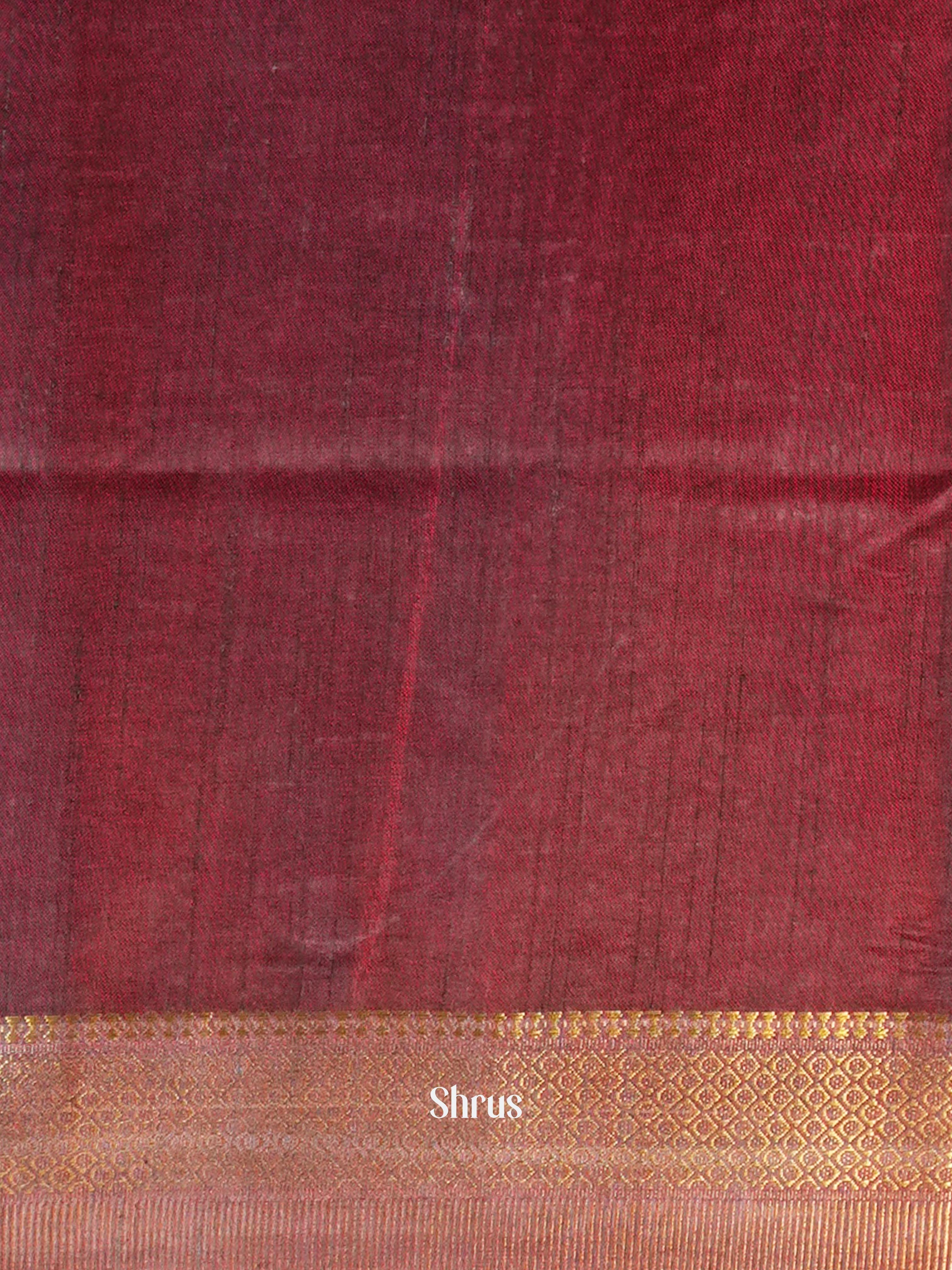 Red & Brown - Semi Patola Saree