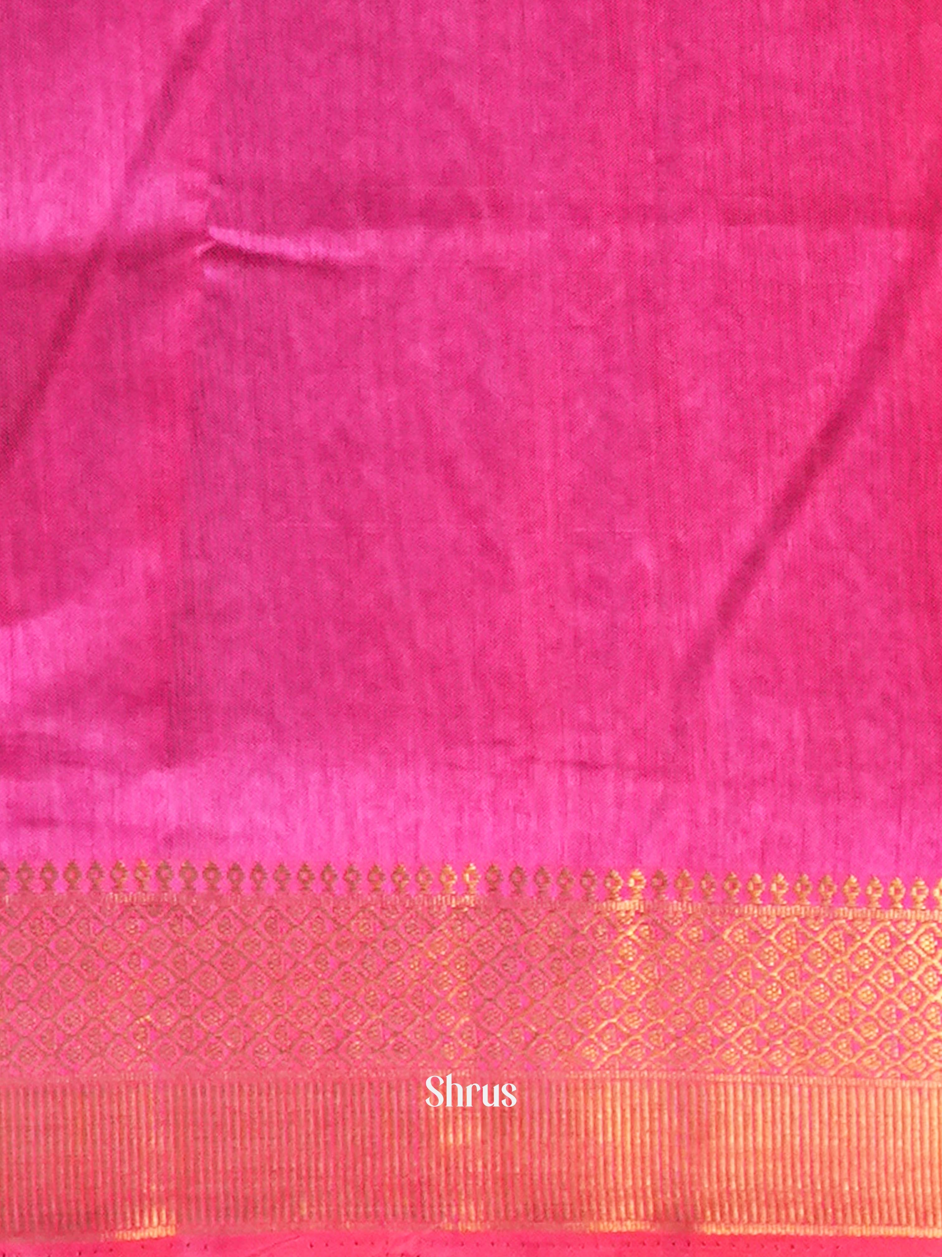 Purple & Pink  - Semi Patola Saree