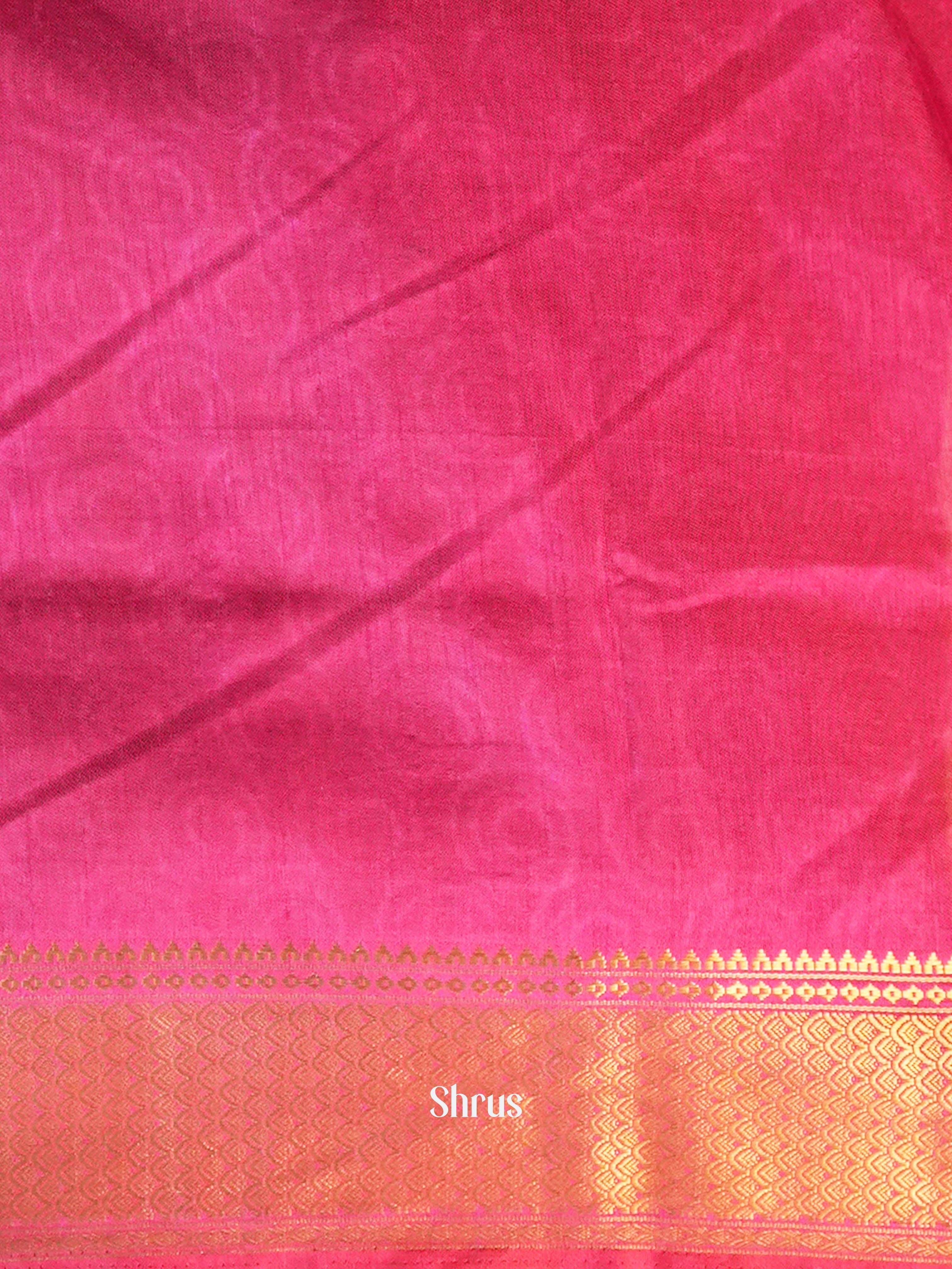 Purple & Pink  - Semi Patola Saree