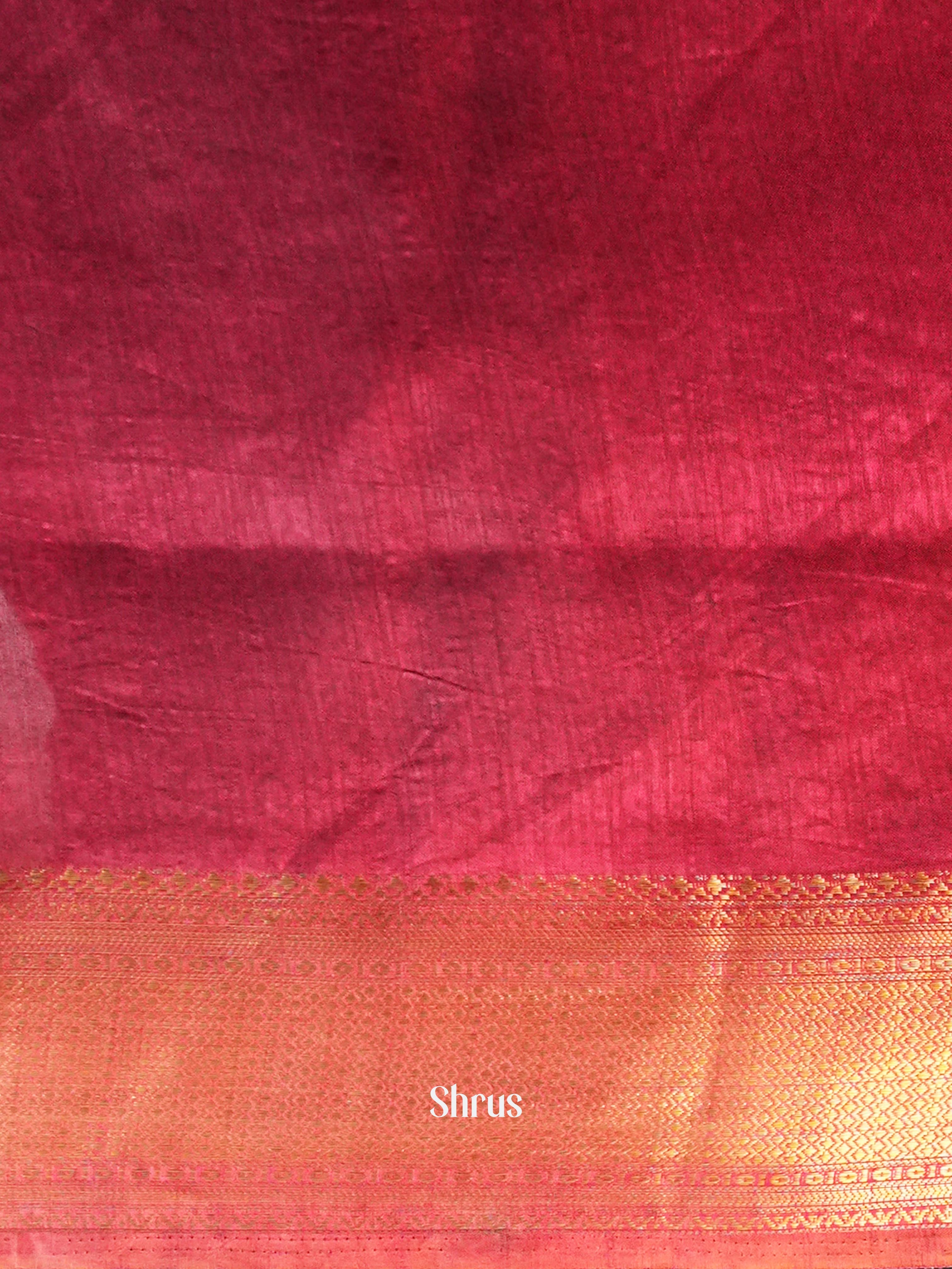 Black & Maroon - Semi Patola Saree