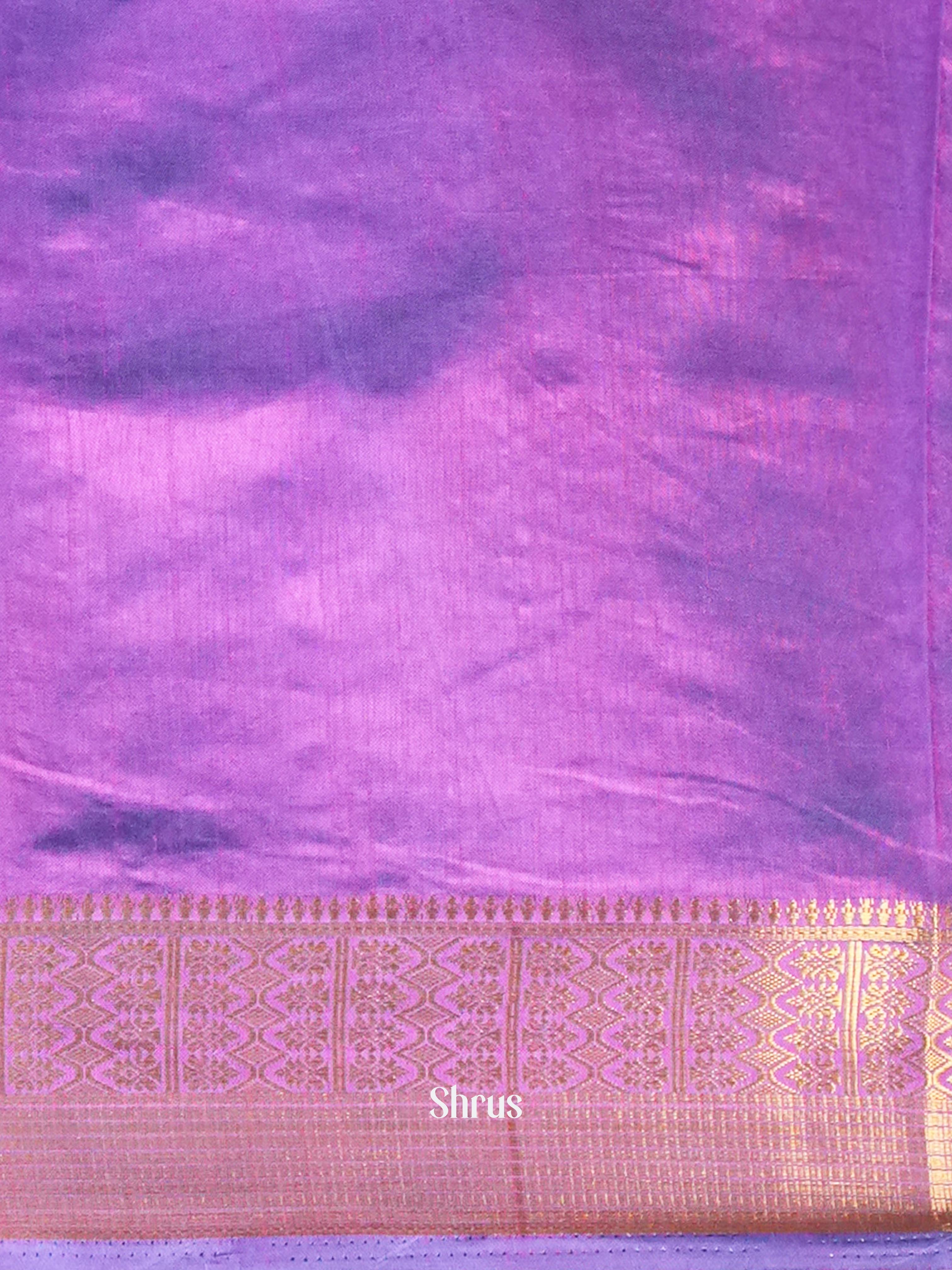 Blue & Purple- Semi Patola Saree