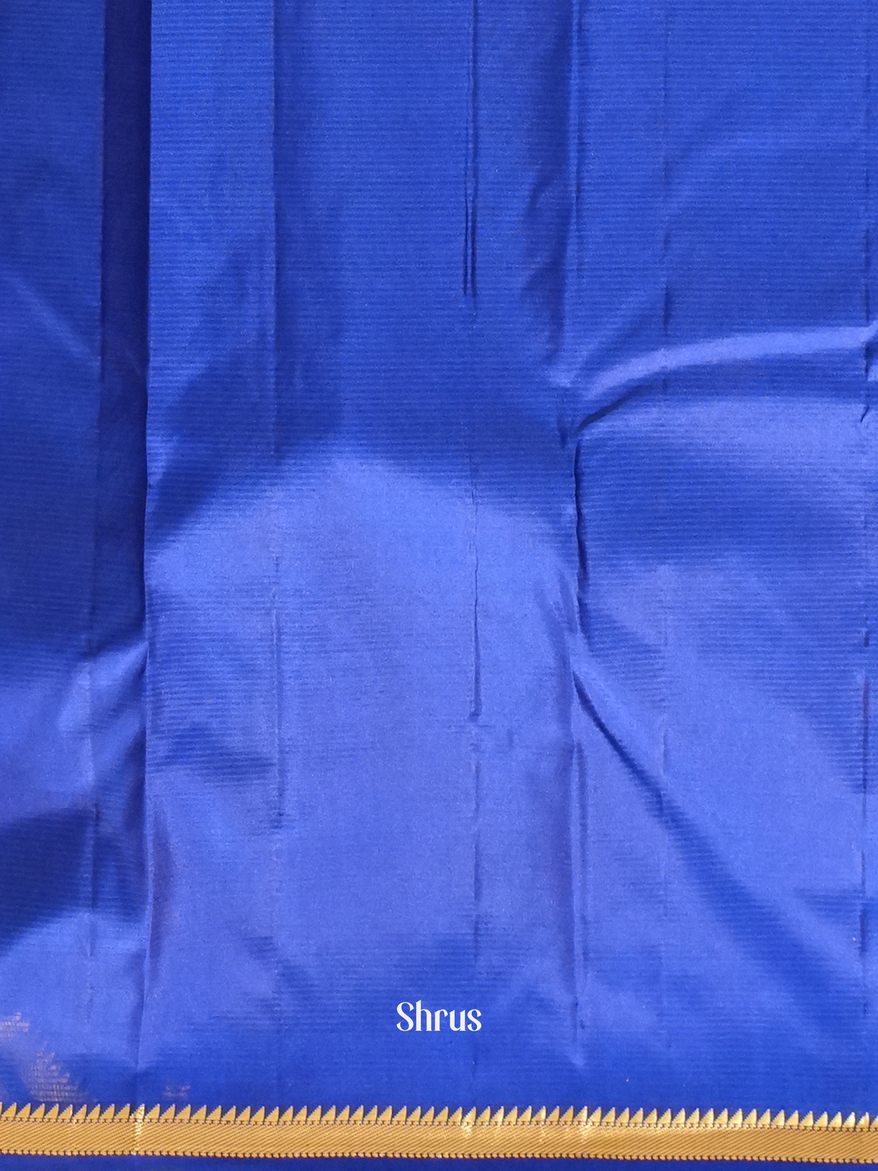 Blue - Kanchipuram silk Saree