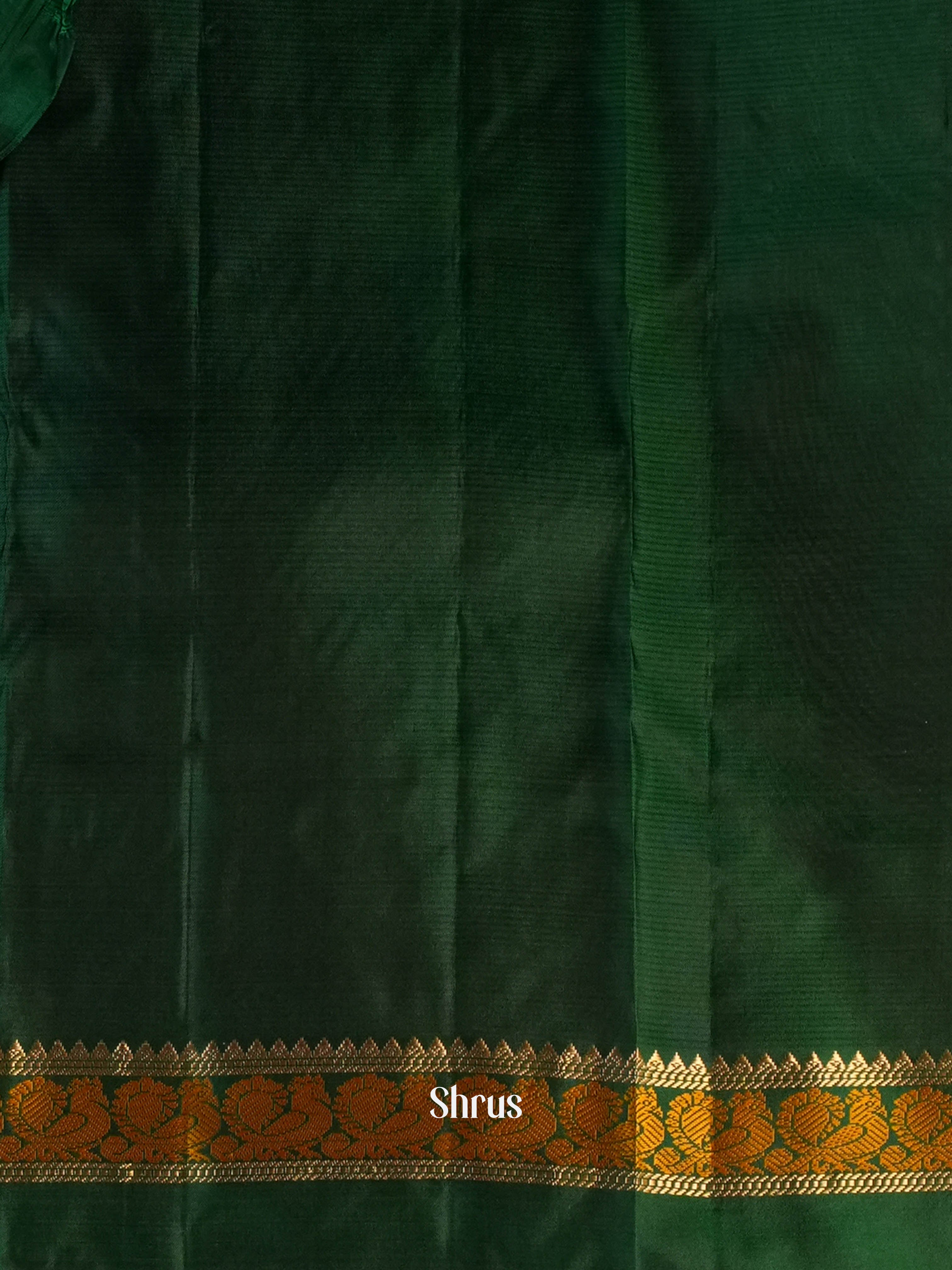 Violet & Green - Kanchipuram silk Saree