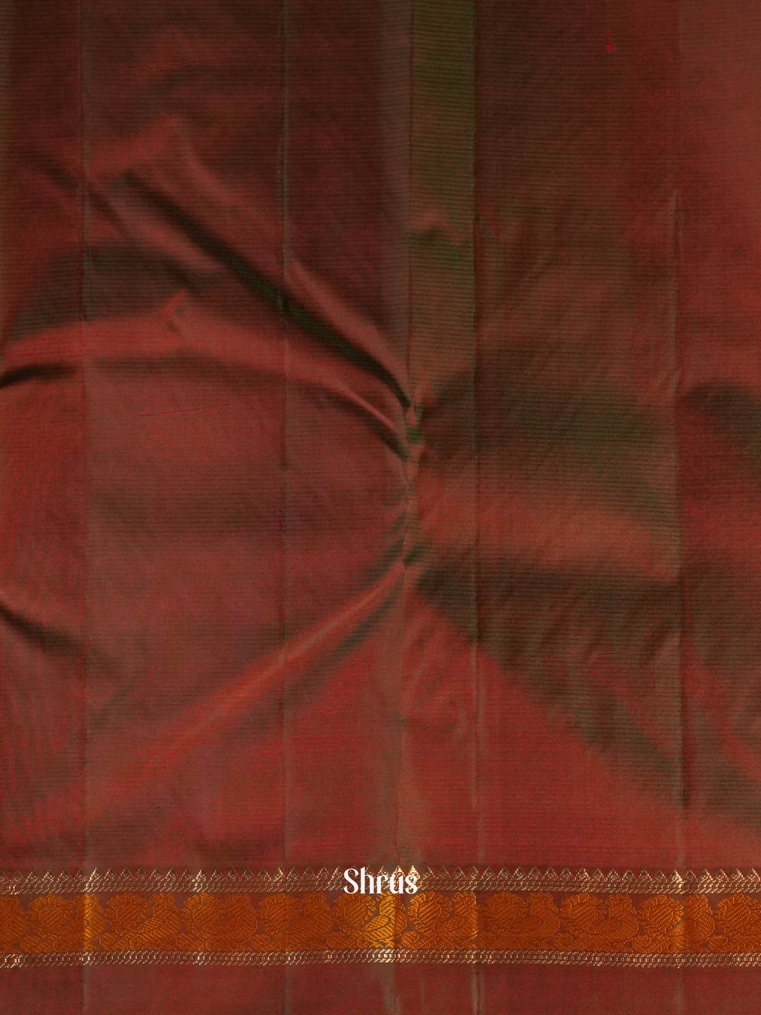 Red & Green- Kanchipuram silk Saree