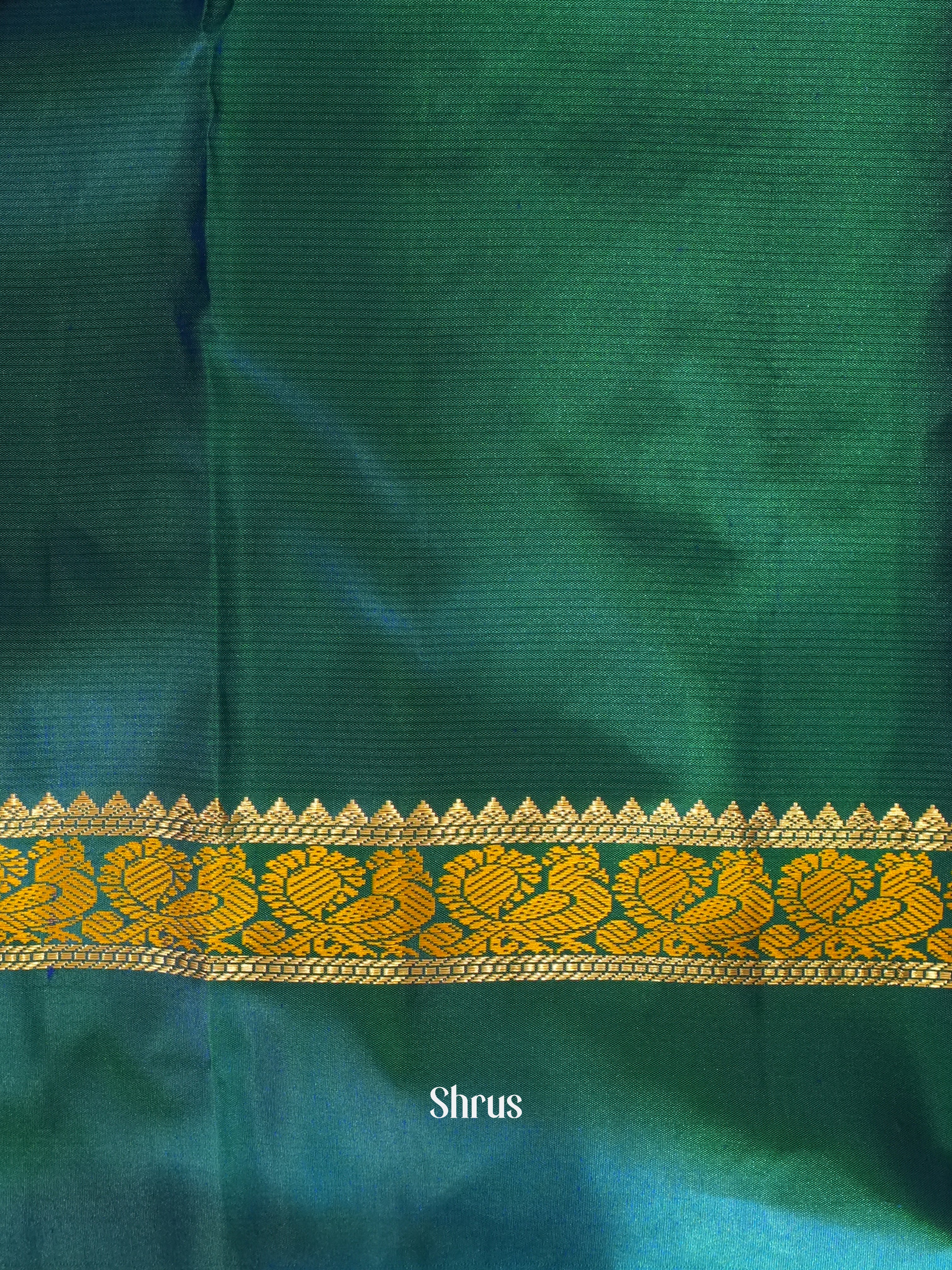 Blue & Green - Kanchipuram silk Saree