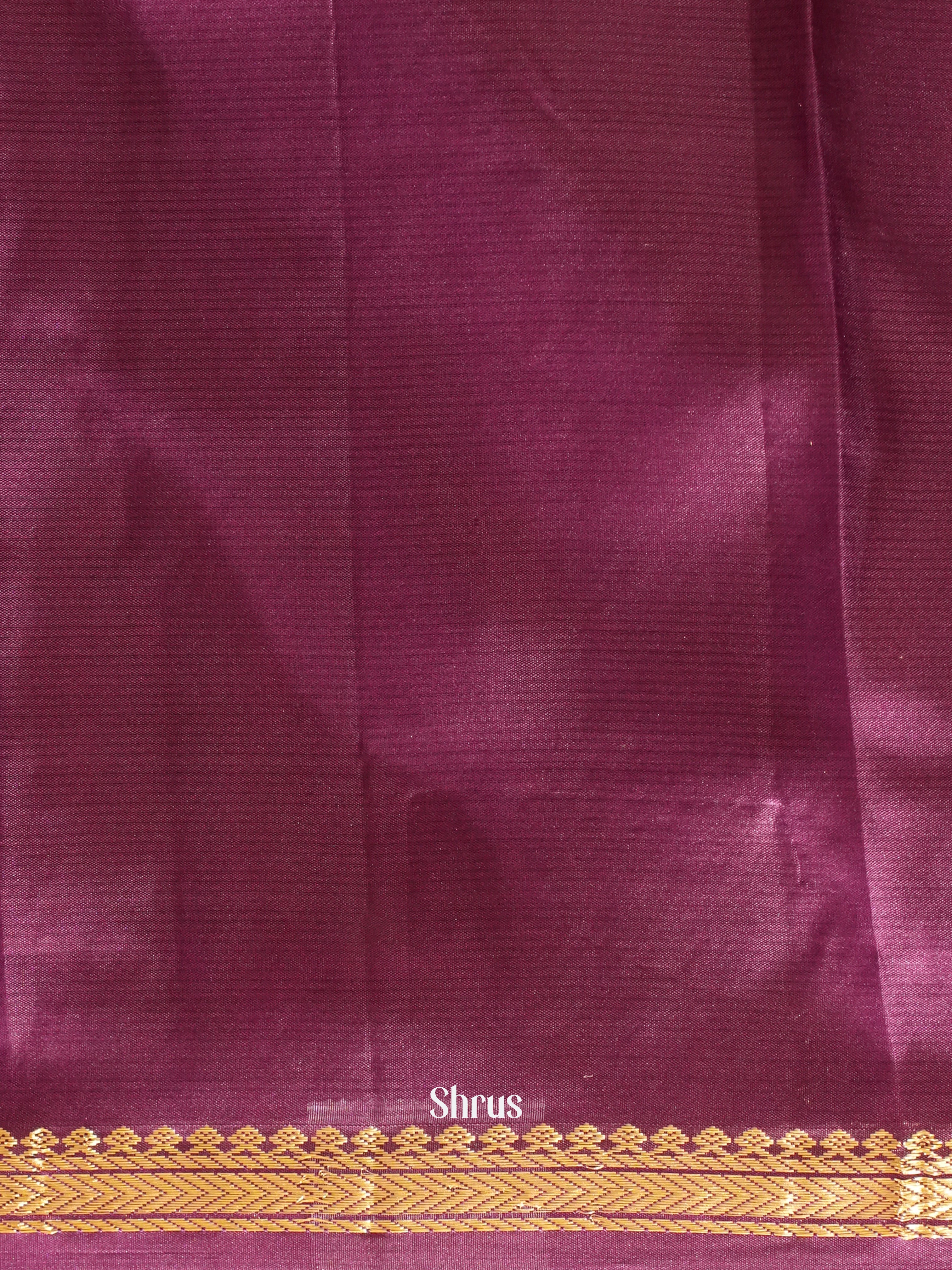 Purple(Single tone) - Kanchipuram silk Saree