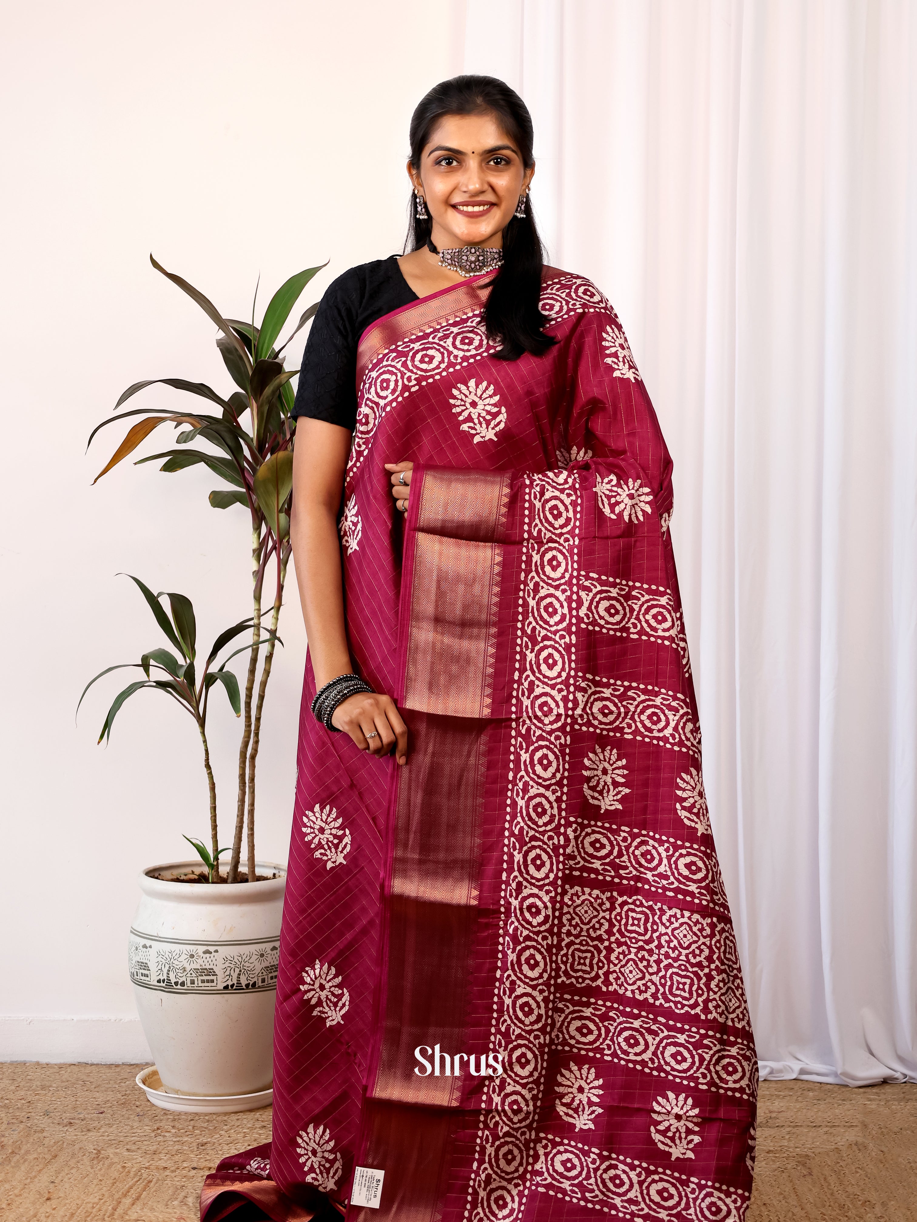 CIS20280 - Semi Crepe Saree