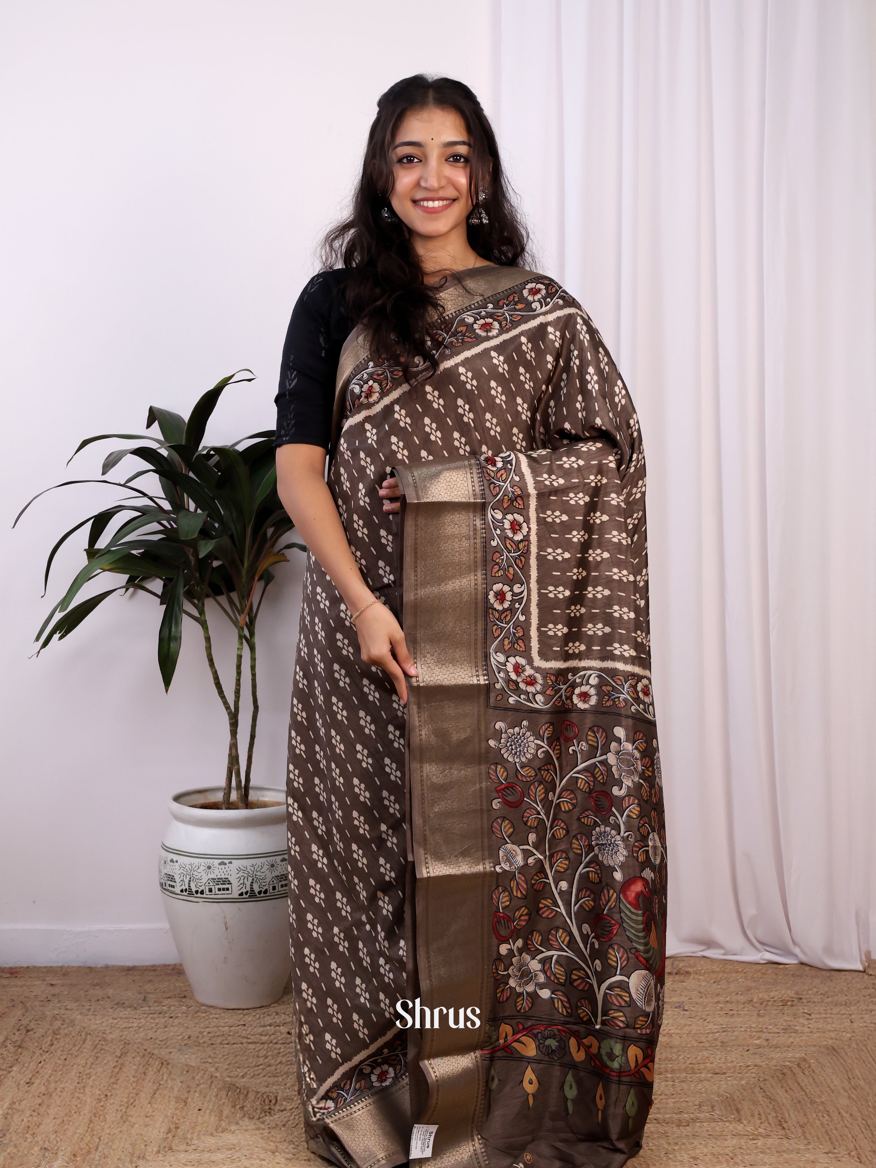 CIS21451 - Semi Crepe Saree