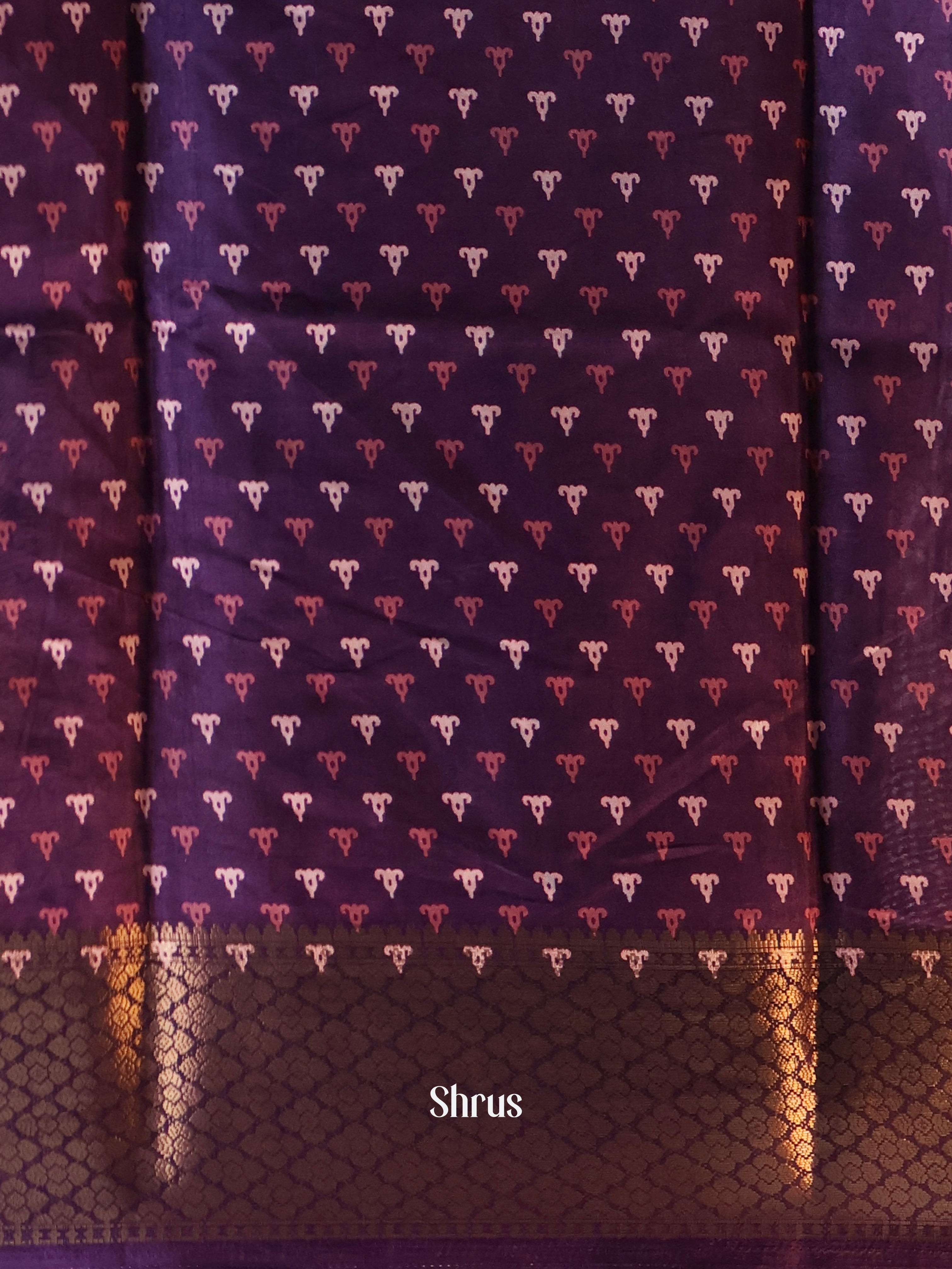 Violet - Semi Crepe Saree