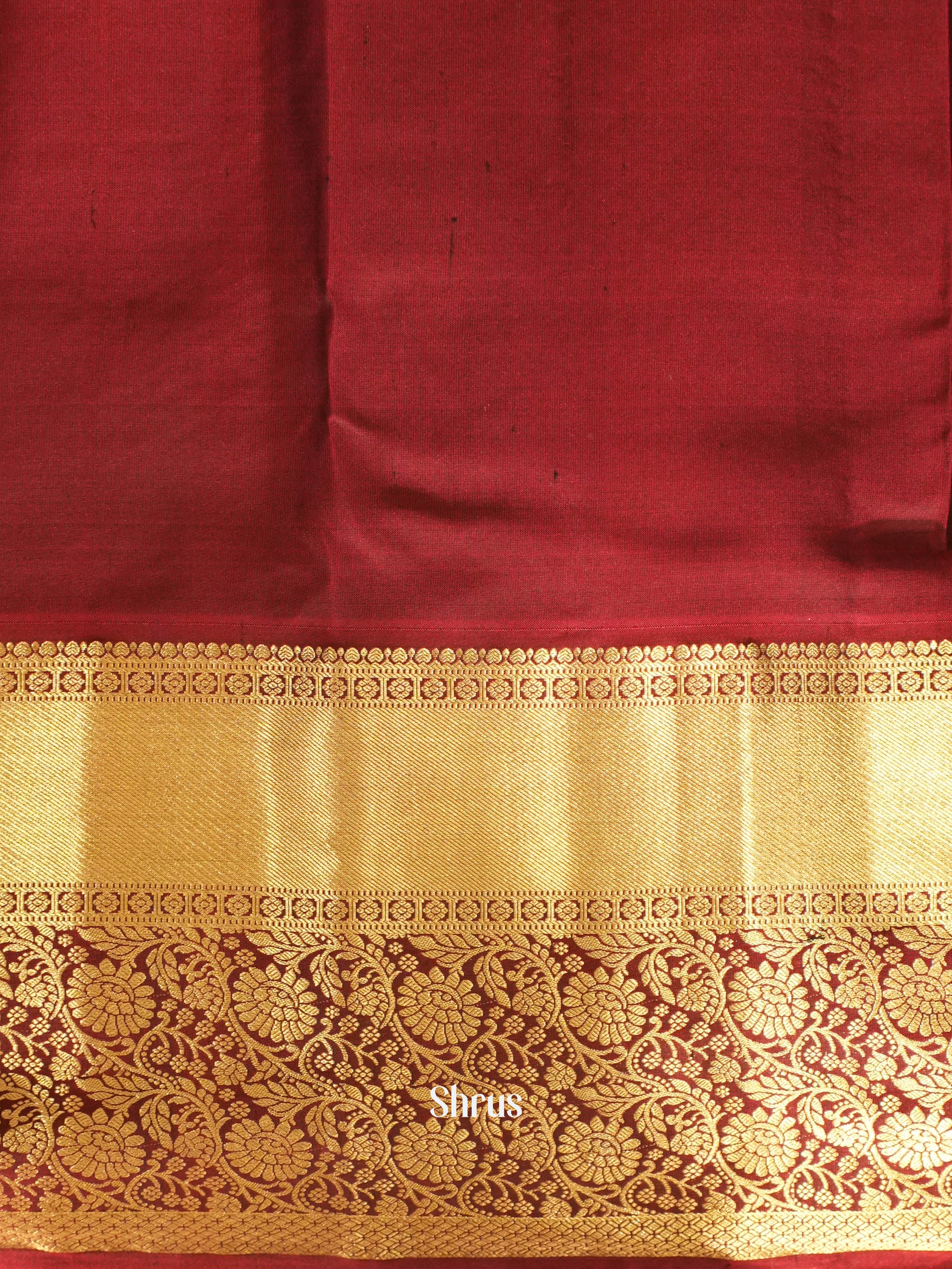 Green & Maroon - Kanchipuram silk Saree