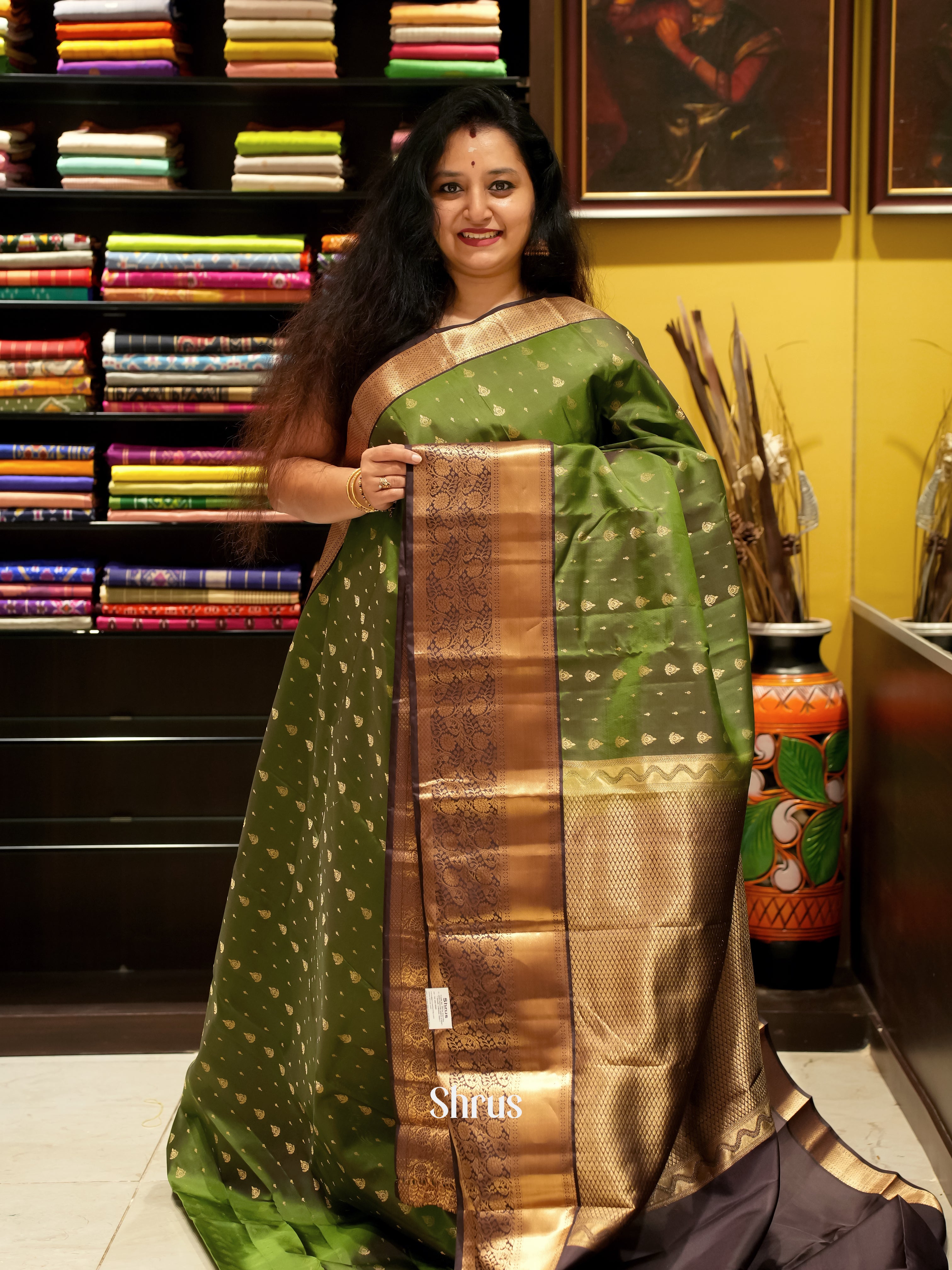 CIS23054 - Kanchipuram silk Saree