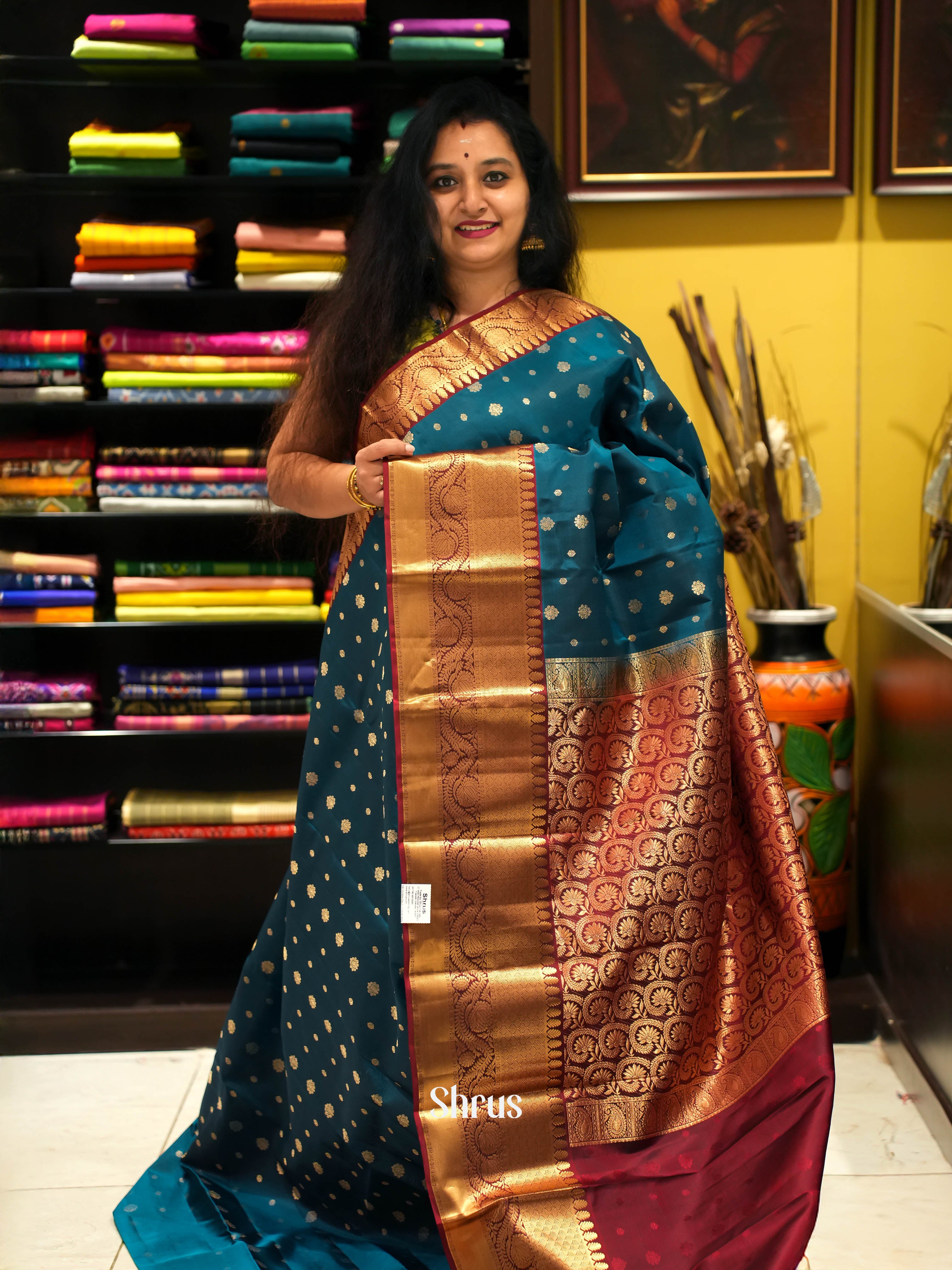 CIS23069 - Kanchipuram silk Saree