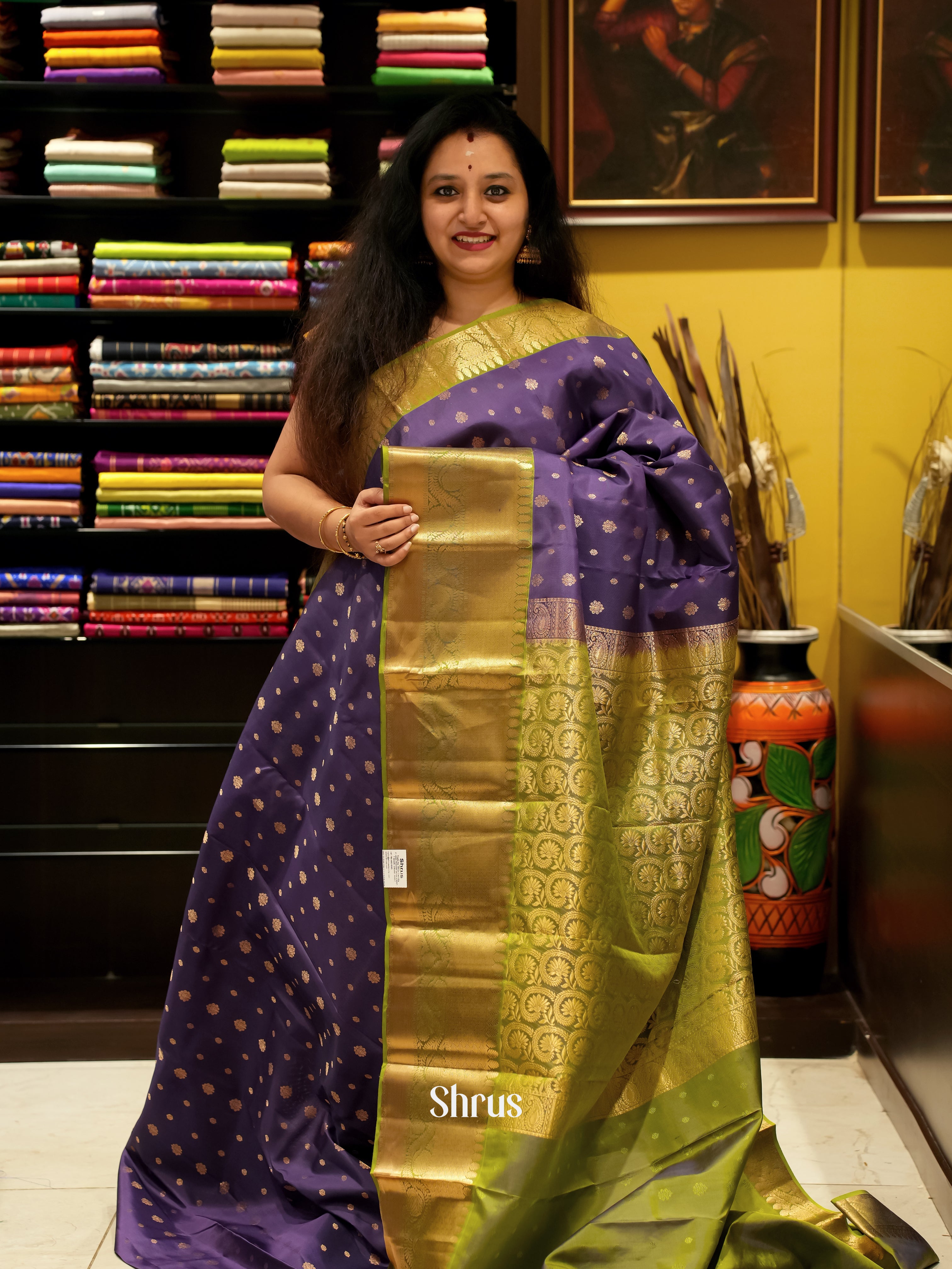 CIS23095 - Kanchipuram silk Saree