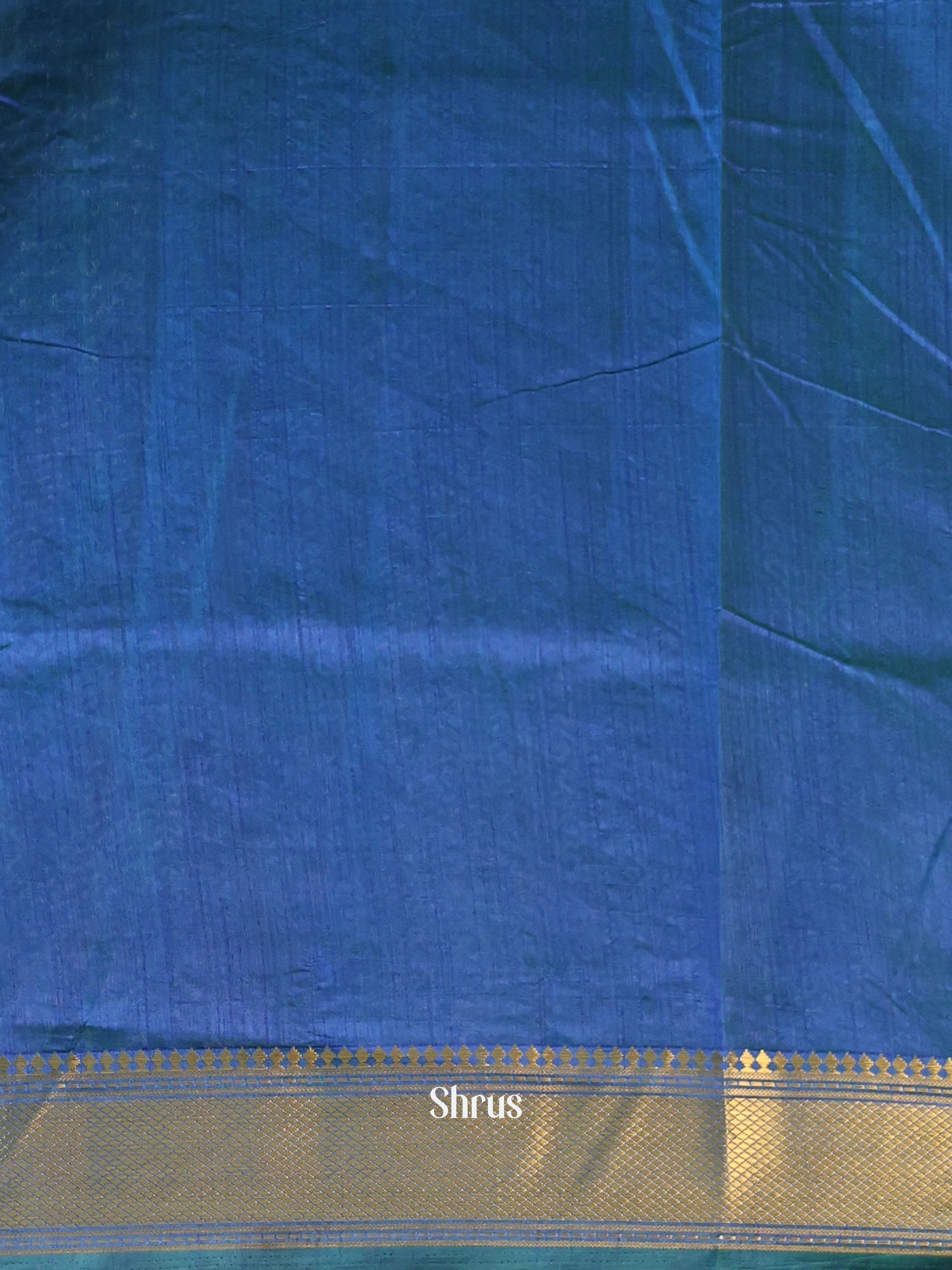 Green & Blue - Semi Patola Saree