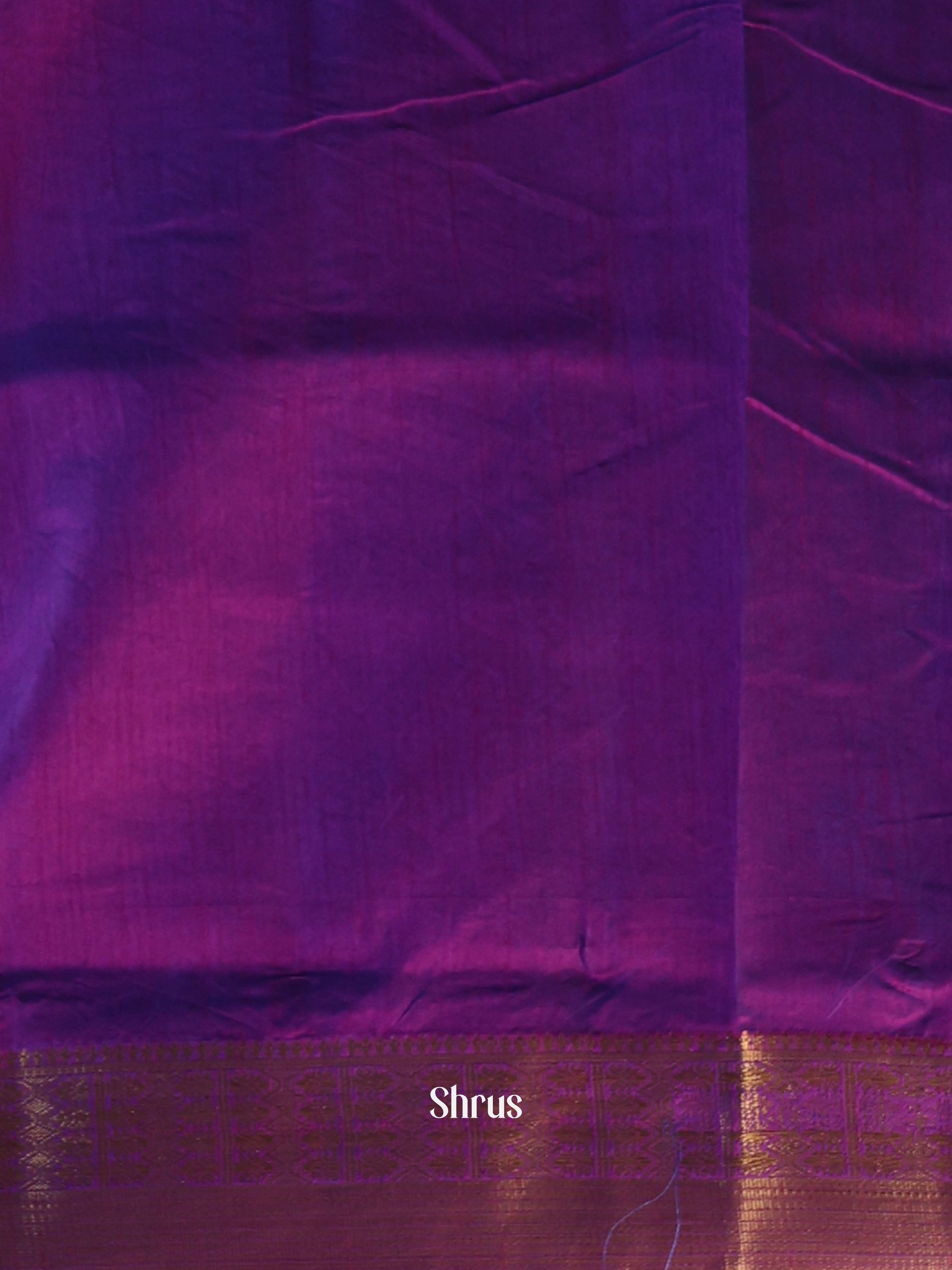 Blue & Purple- Semi Patola Saree