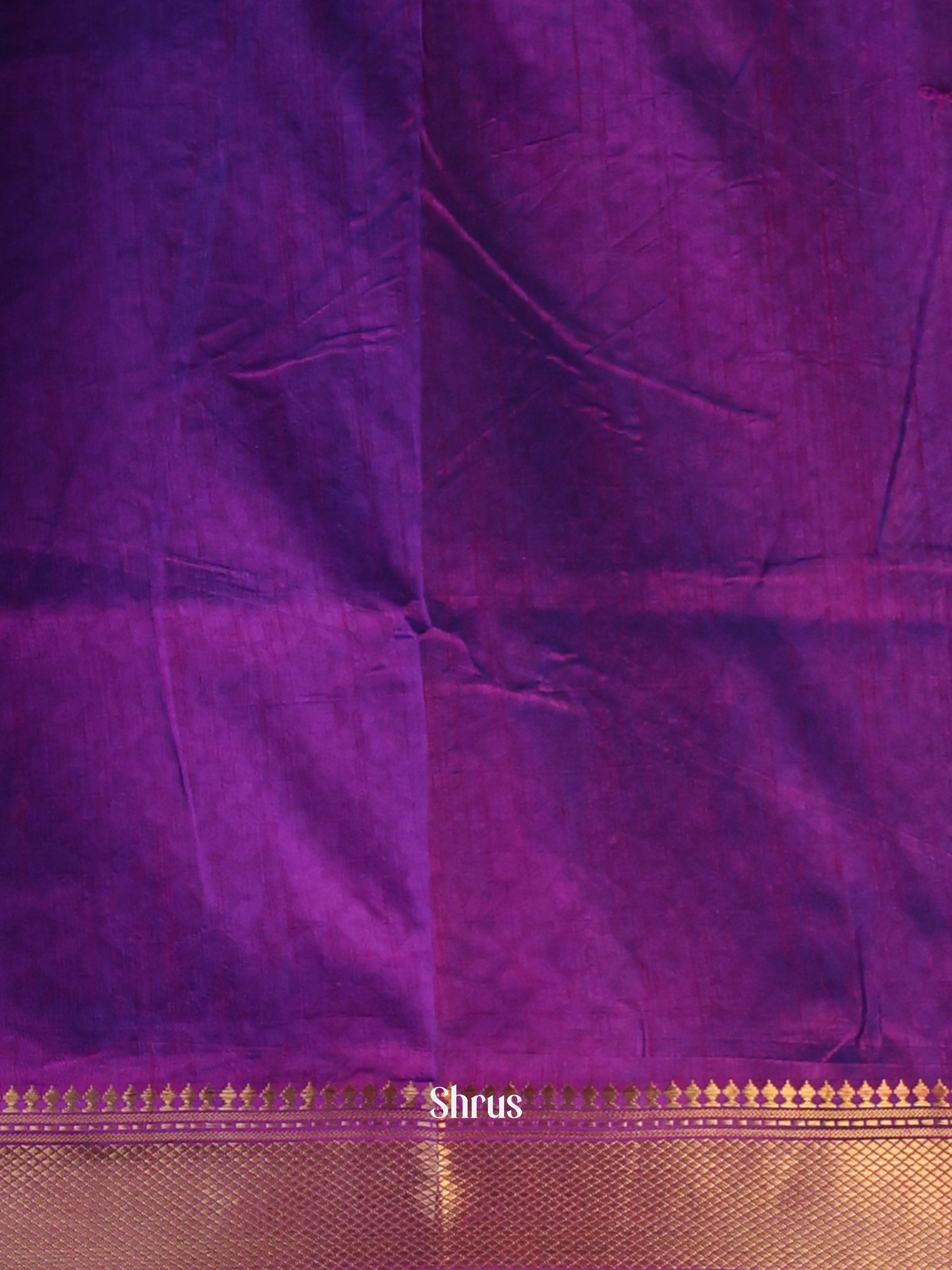 Blue & Purple - Semi Patola Saree