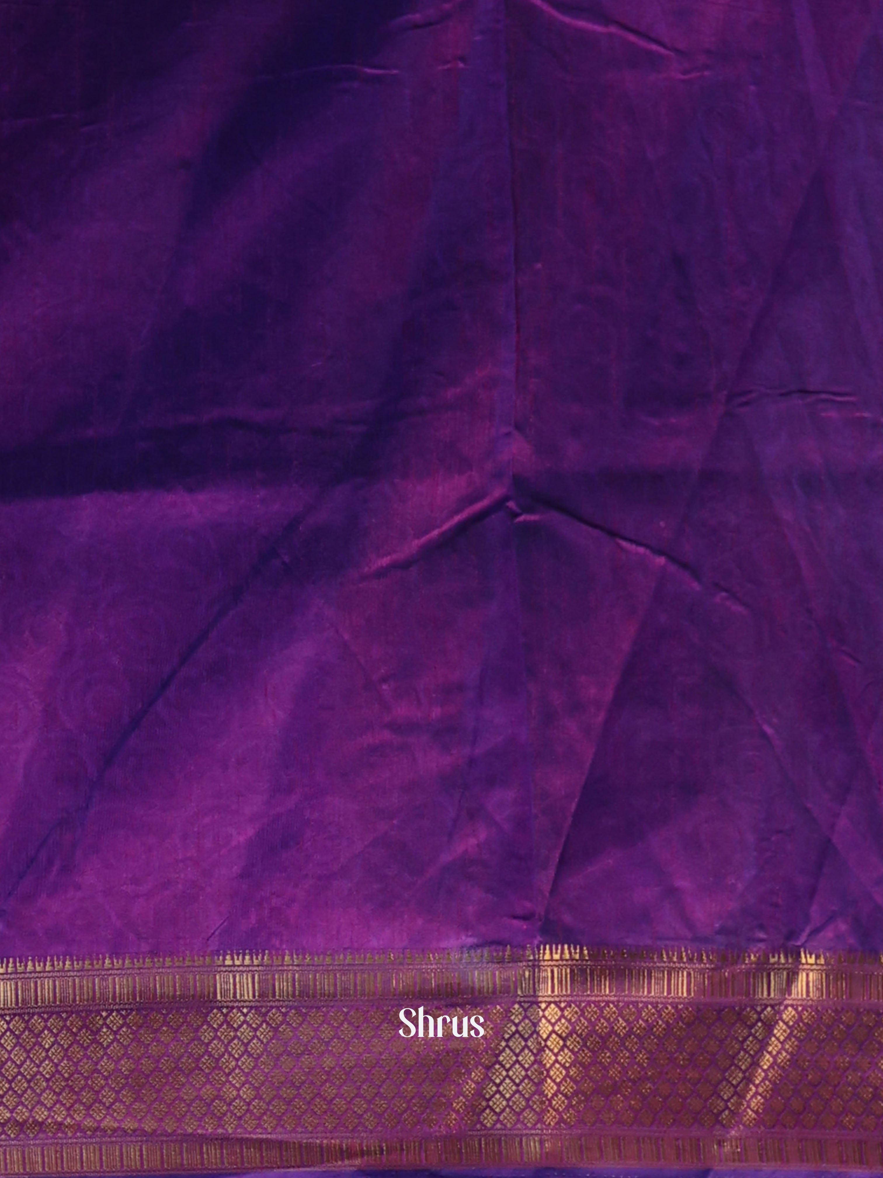 Blue & Purple- Semi Patola Saree