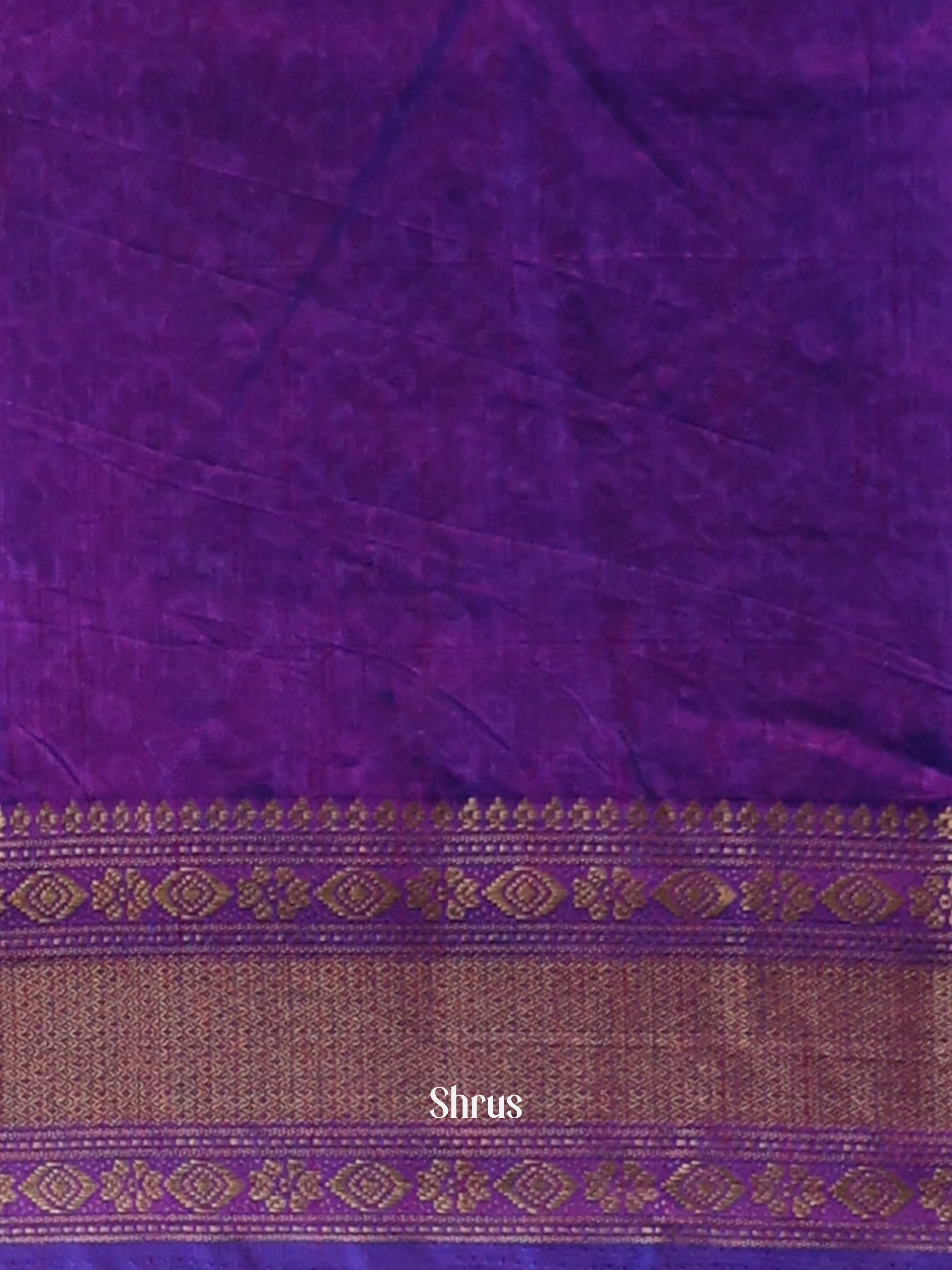 Blue & Purple- Semi Patola Saree