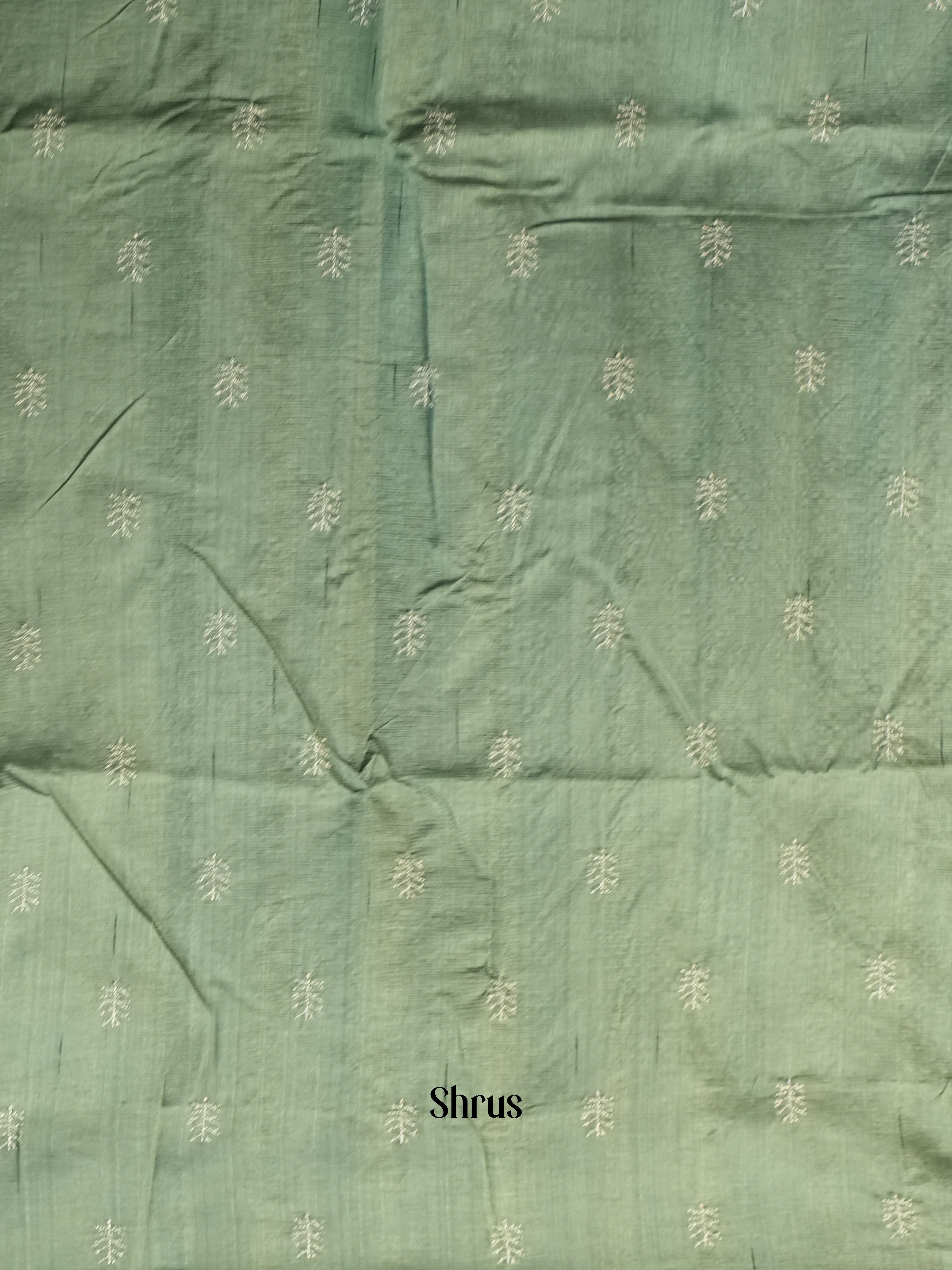 Green - Semi Rawsilk Saree