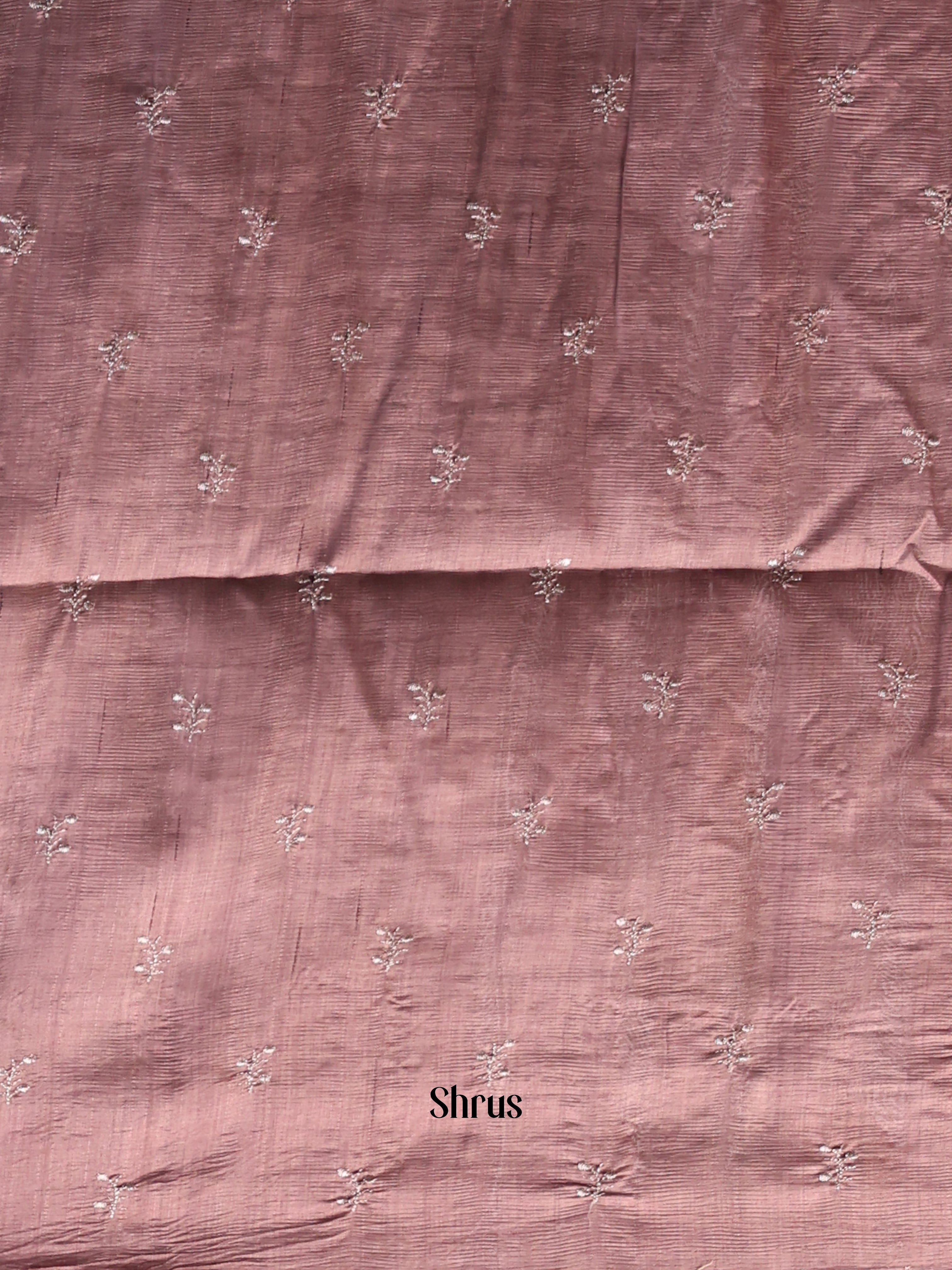 Pastel Brown - Semi Rawsilk Saree