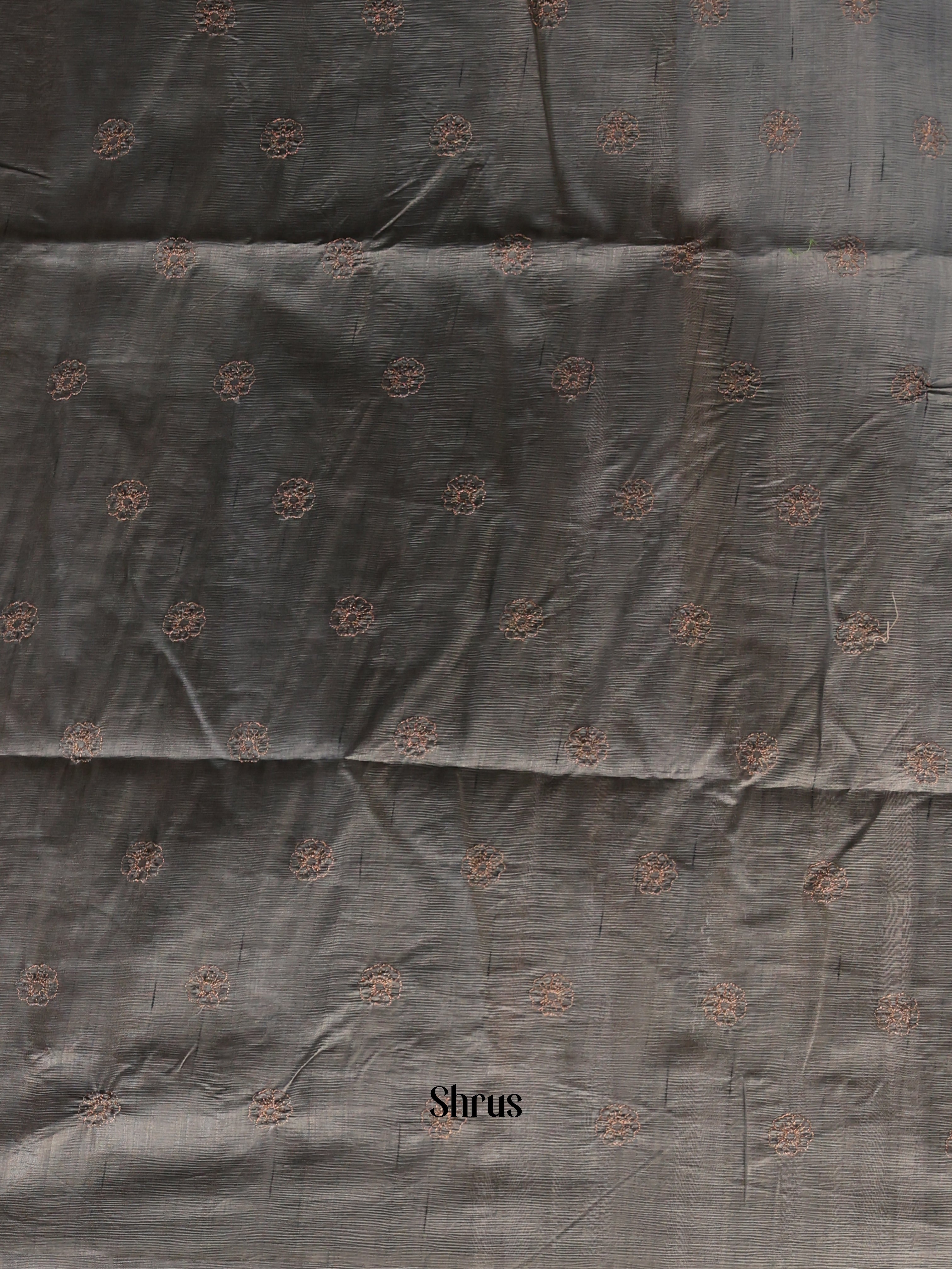 Grey - Semi Rawsilk Saree