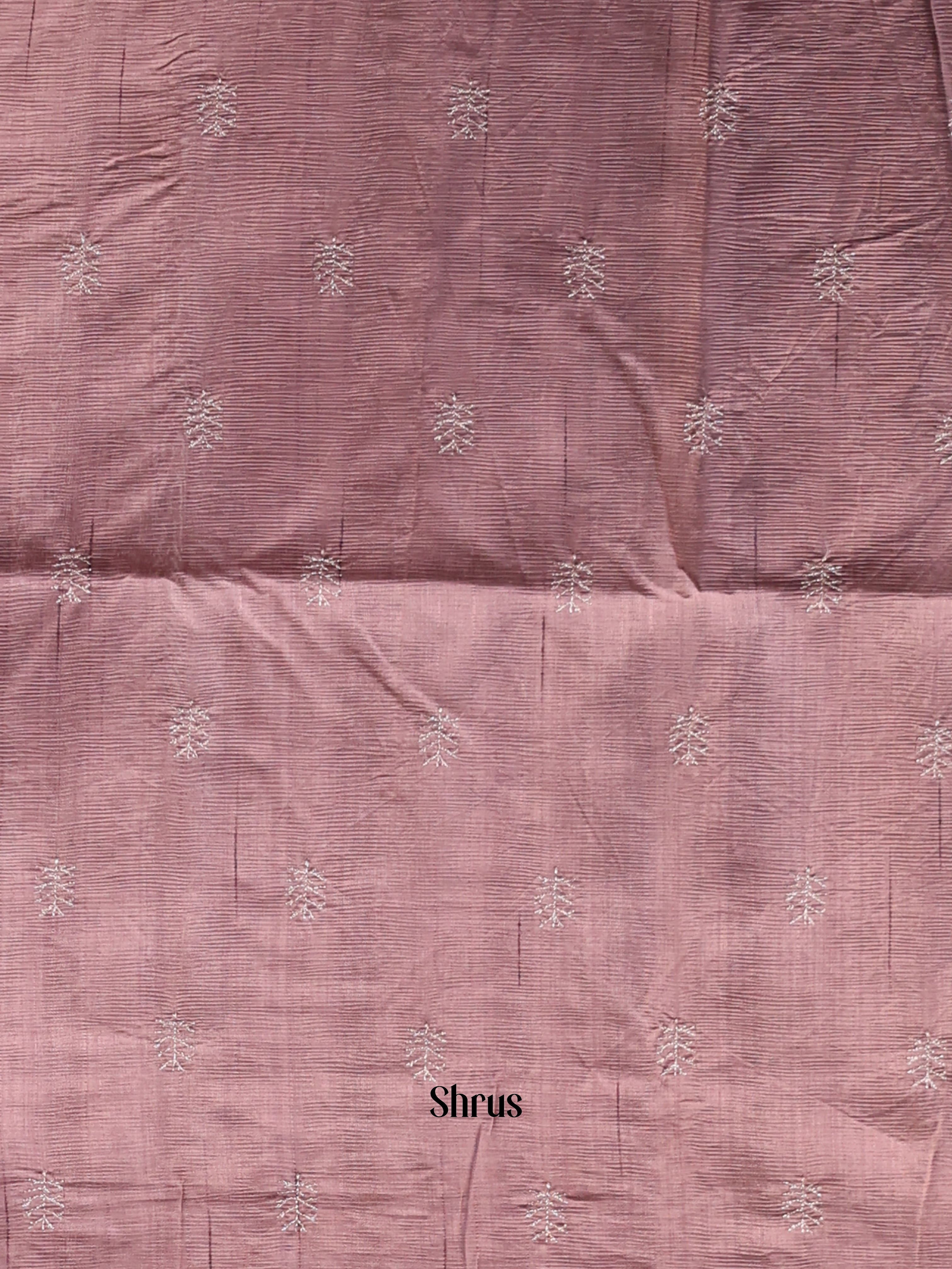 Pastel Pink - Semi Rawsilk Saree