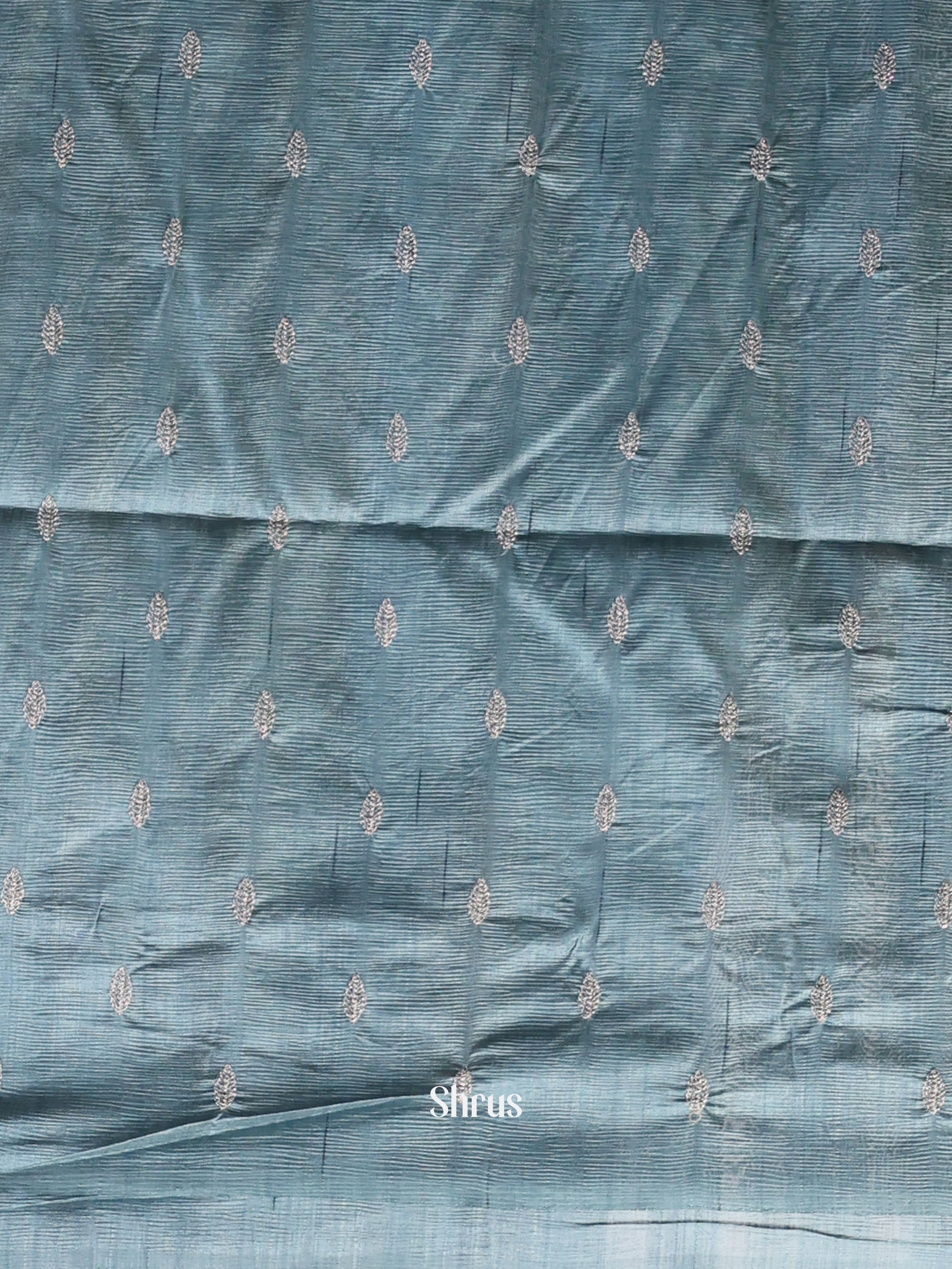 Grey  - Semi Rawsilk Saree