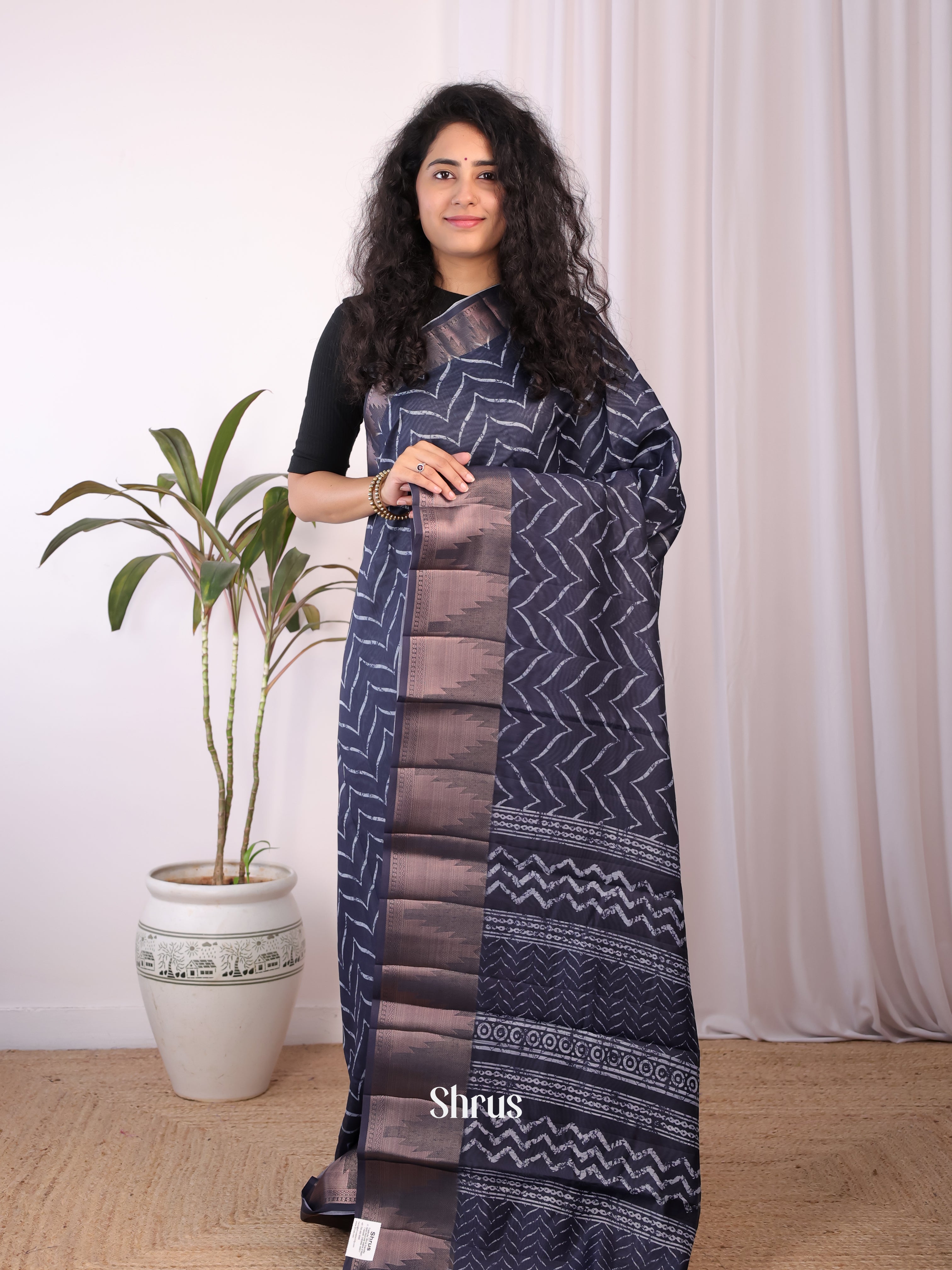 CIS23335 - Semi Chanderi Saree