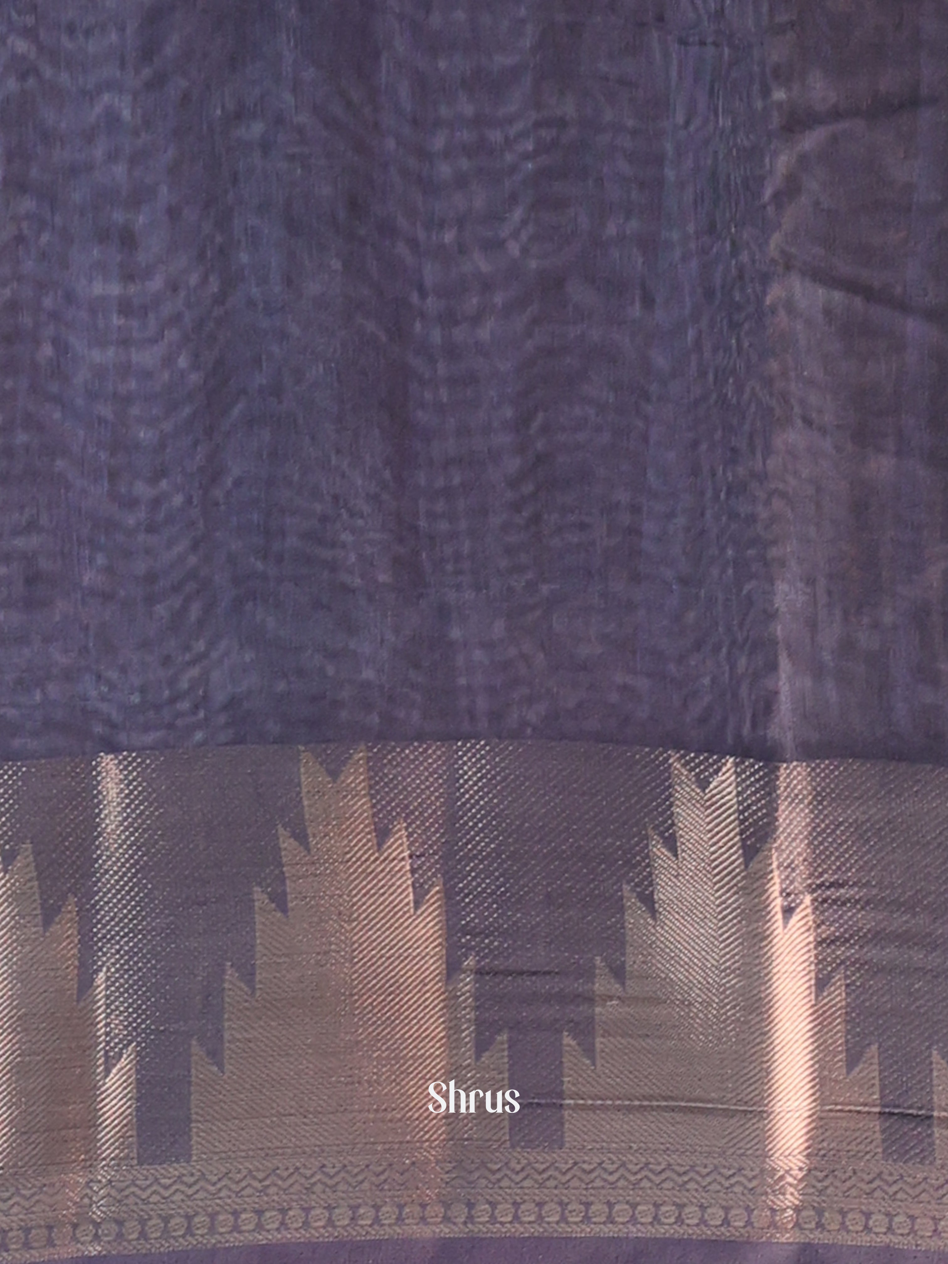 Elephant Grey - Semi Chanderi Saree