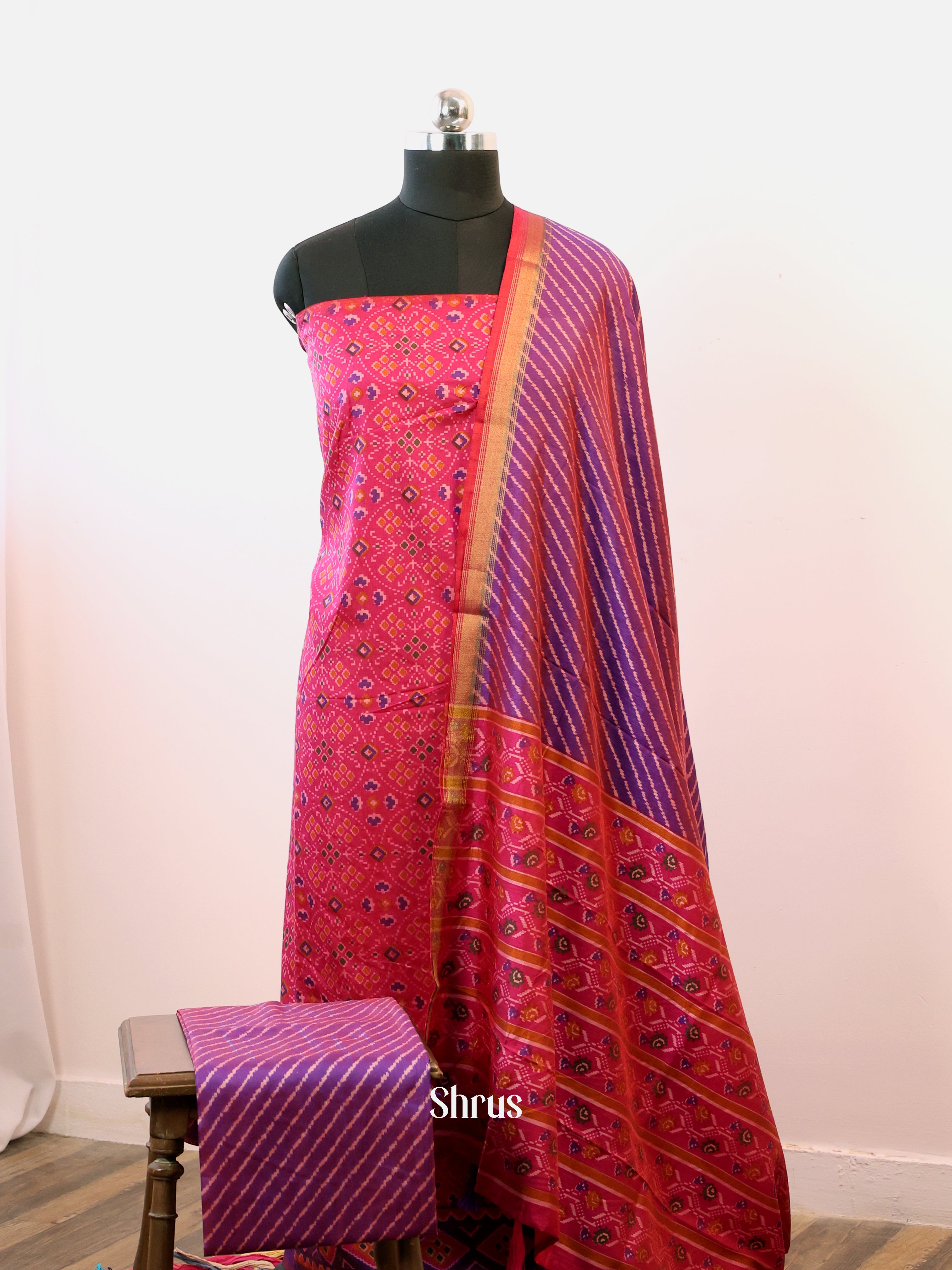 CIS23347 - semi patola salwar