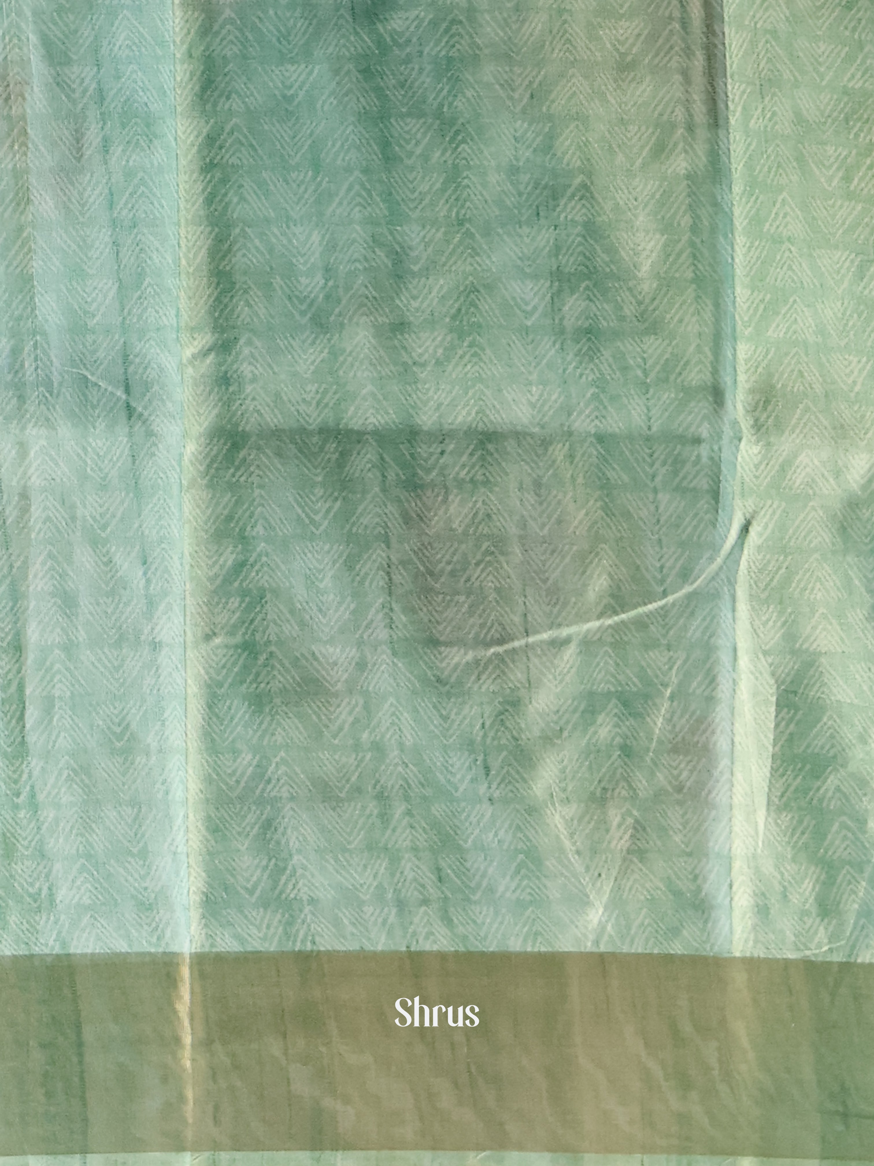 Green - Champa semitussar Saree - Shop on Shrus.com