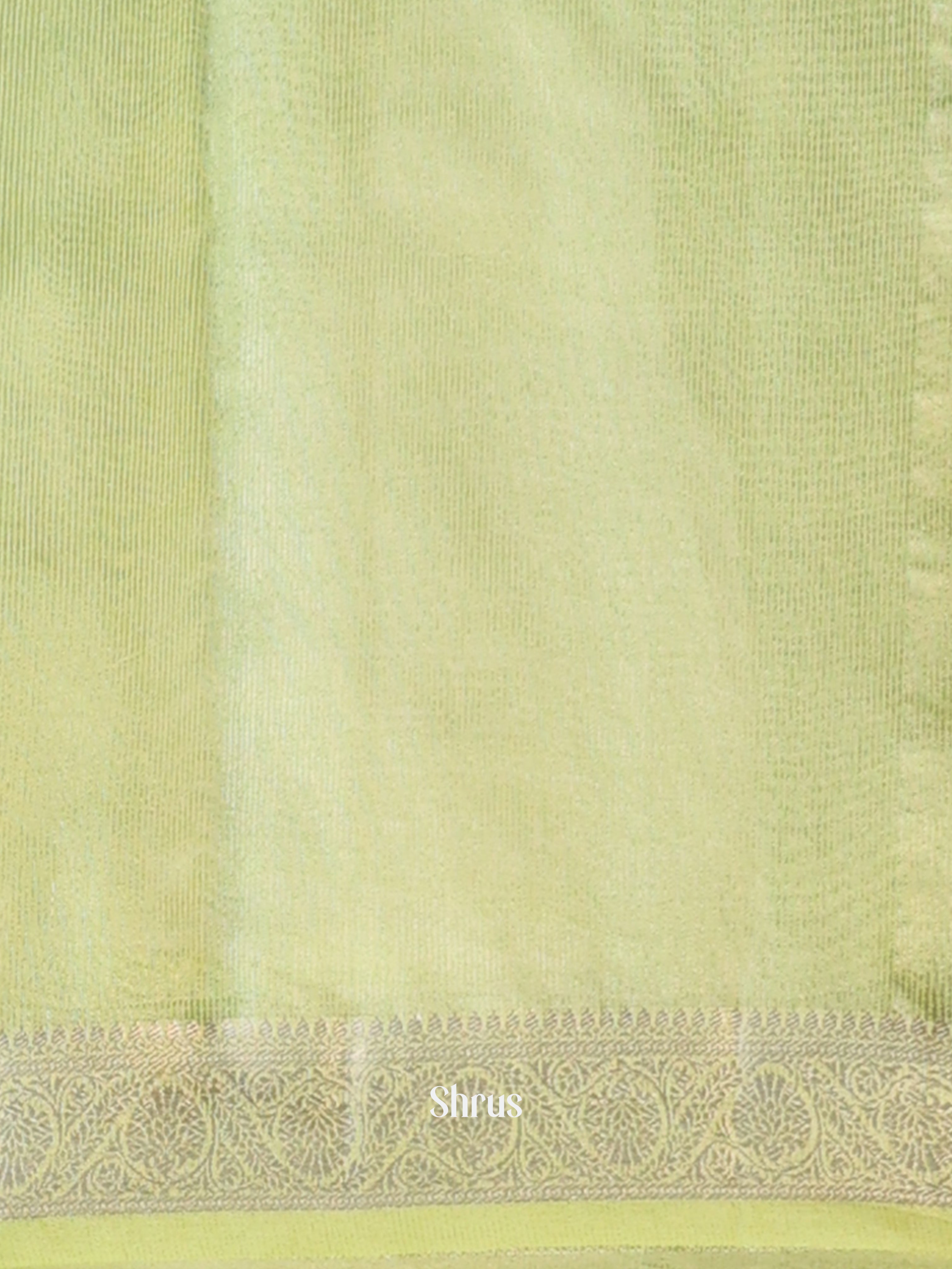 Green - Semi Tissue Saree