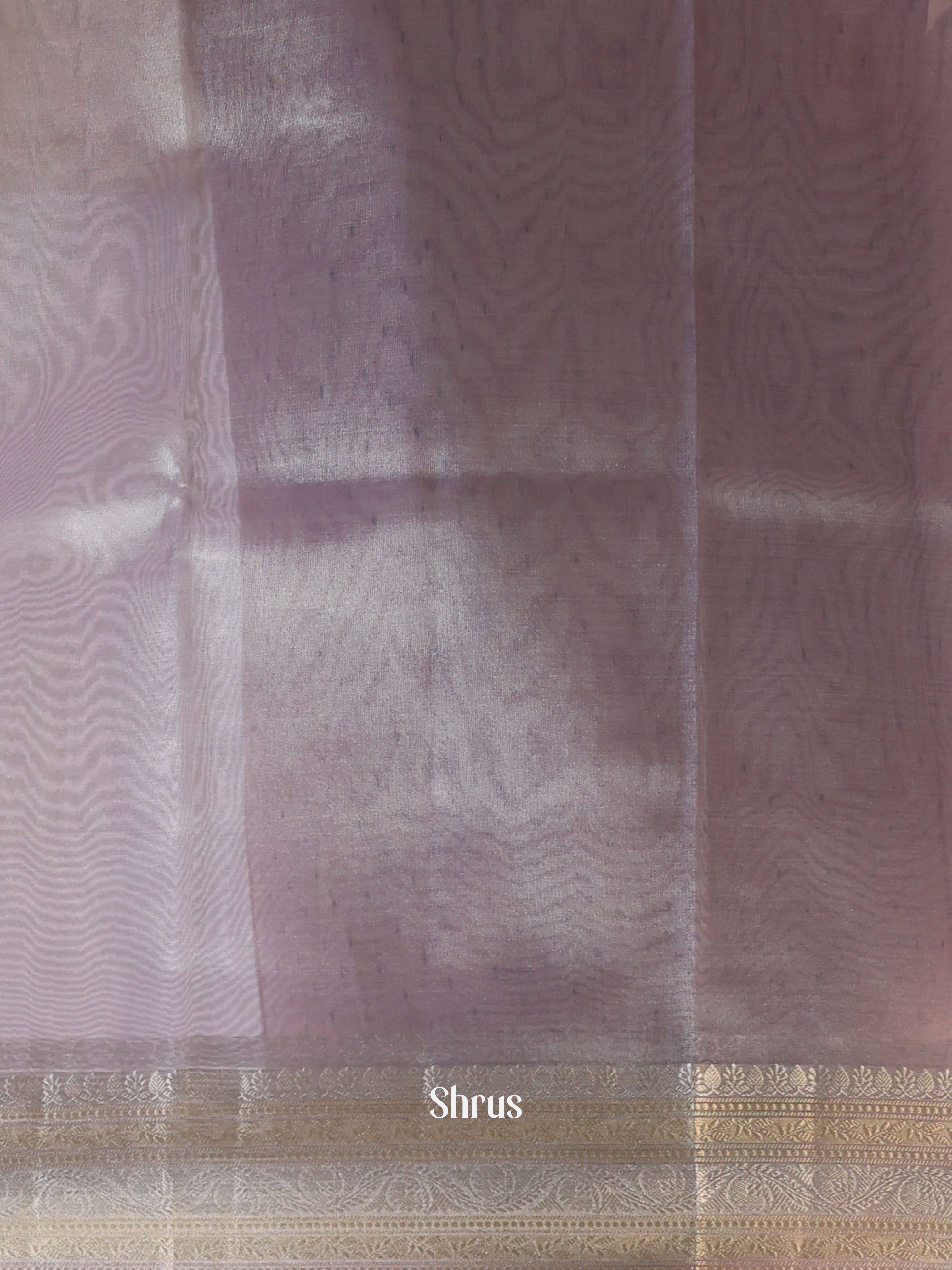 Purple - Semi Tissue Saree