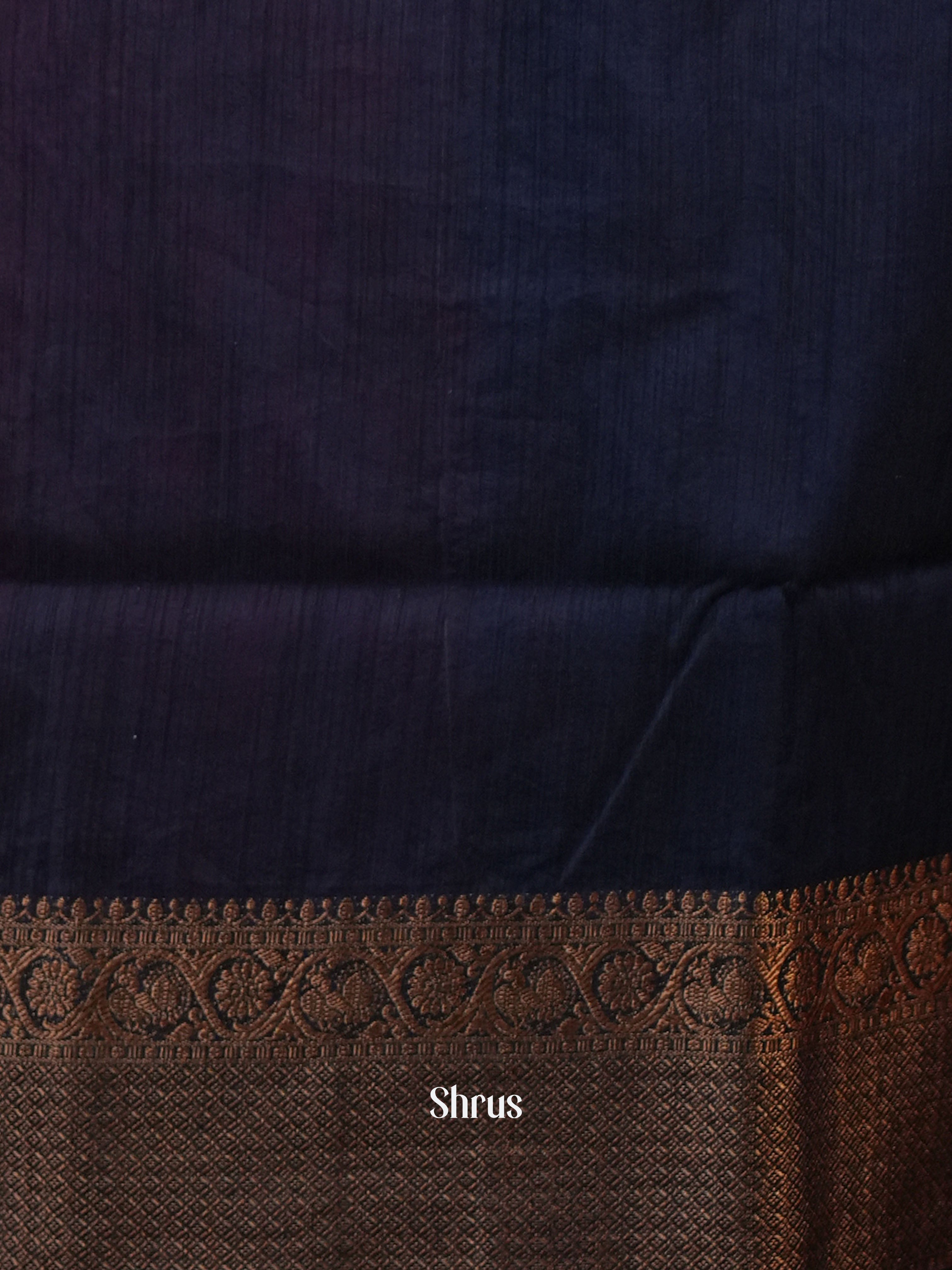 Red & Blue - Semi Jute Saree