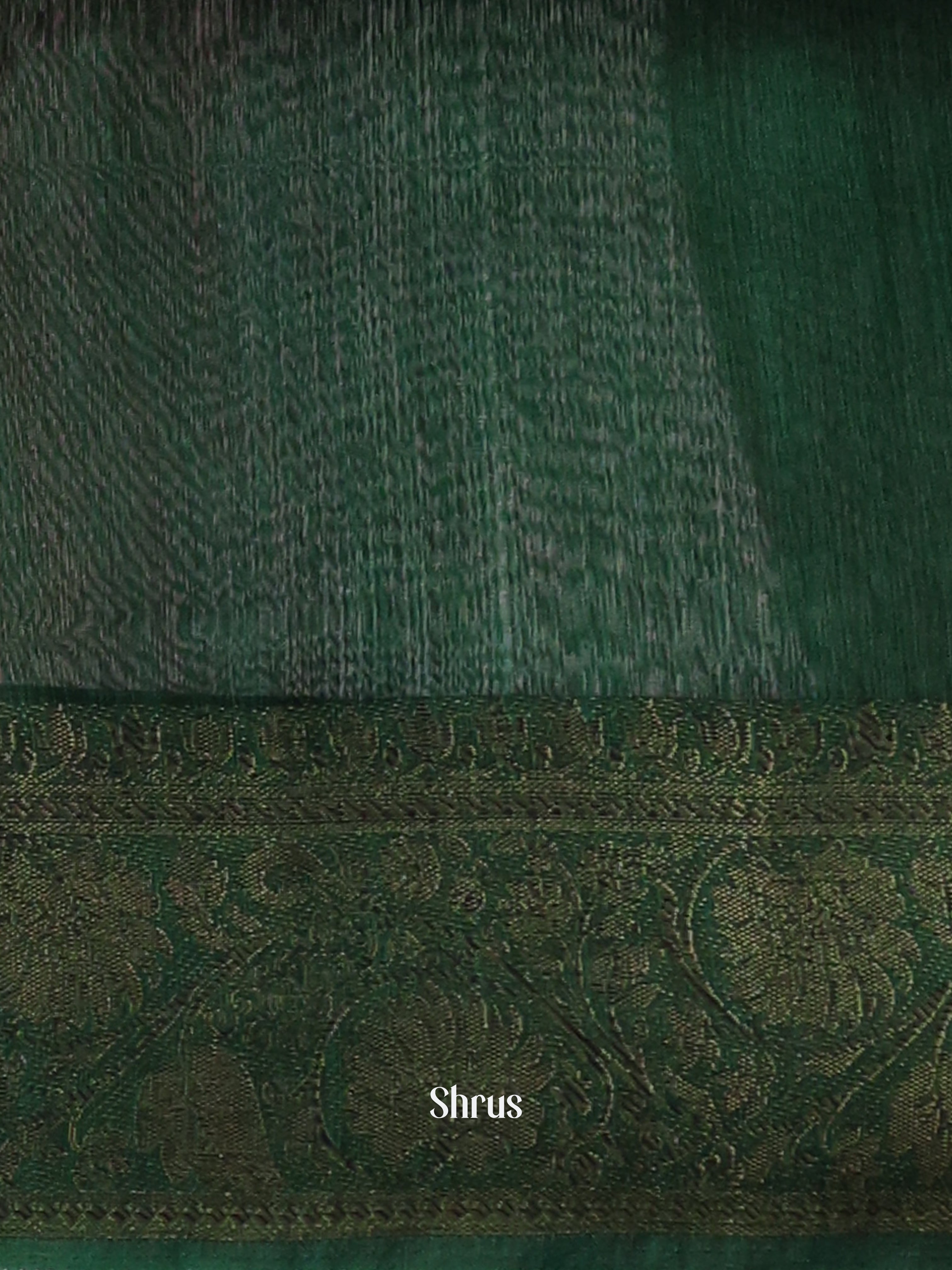 Red & Green- Semi Jute Saree