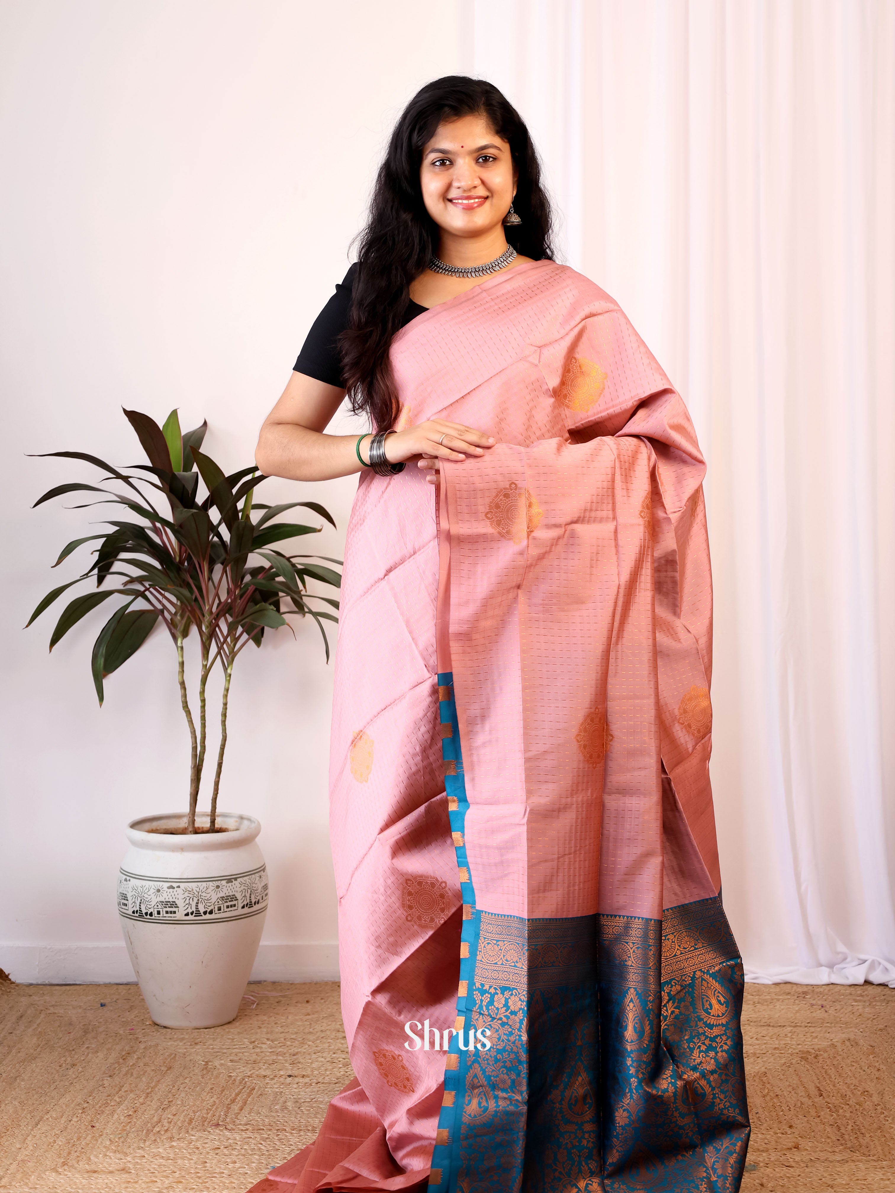 CIS24113  - Semi Softsilk Saree