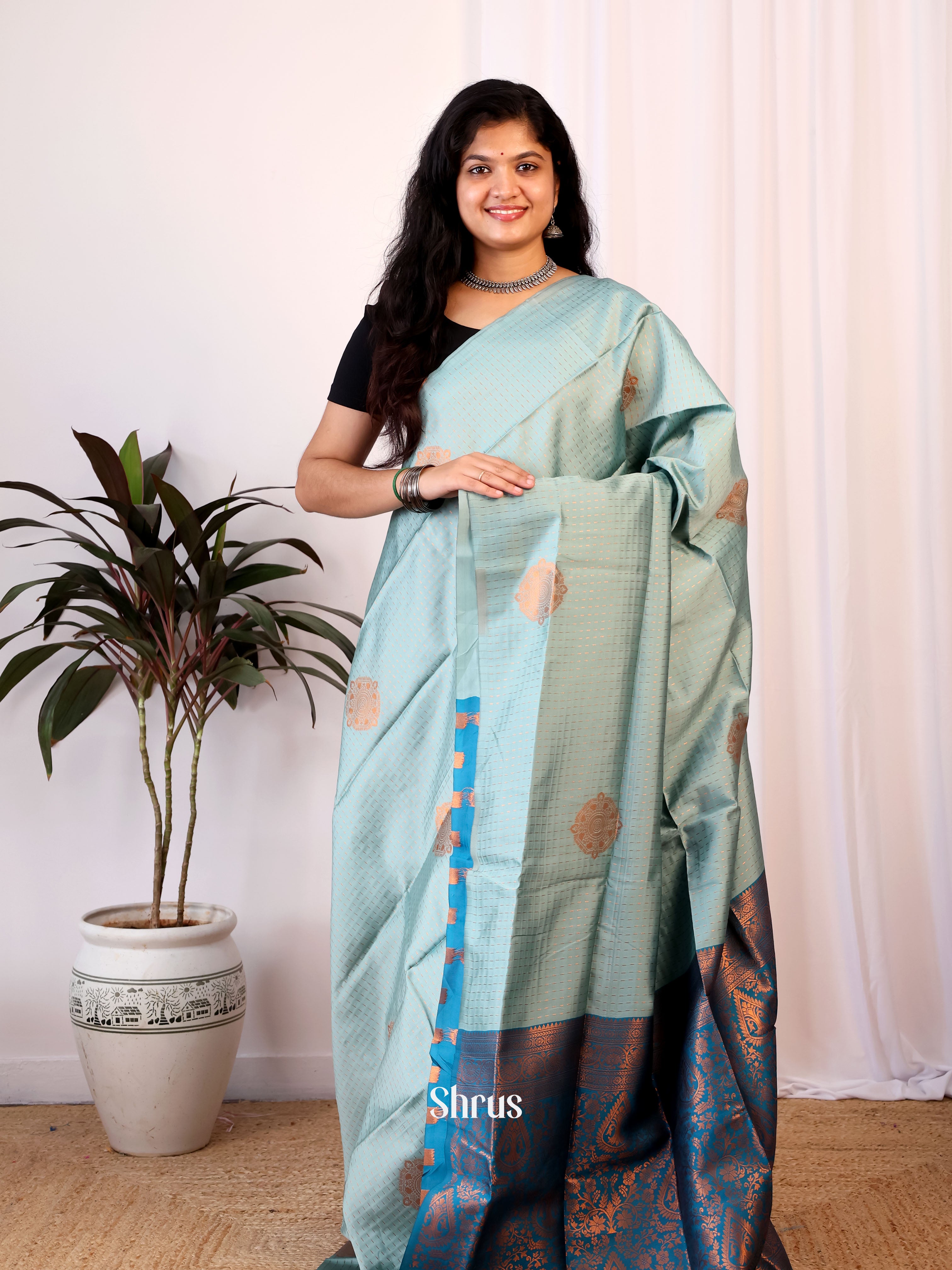 CIS24114  - Semi Softsilk Saree