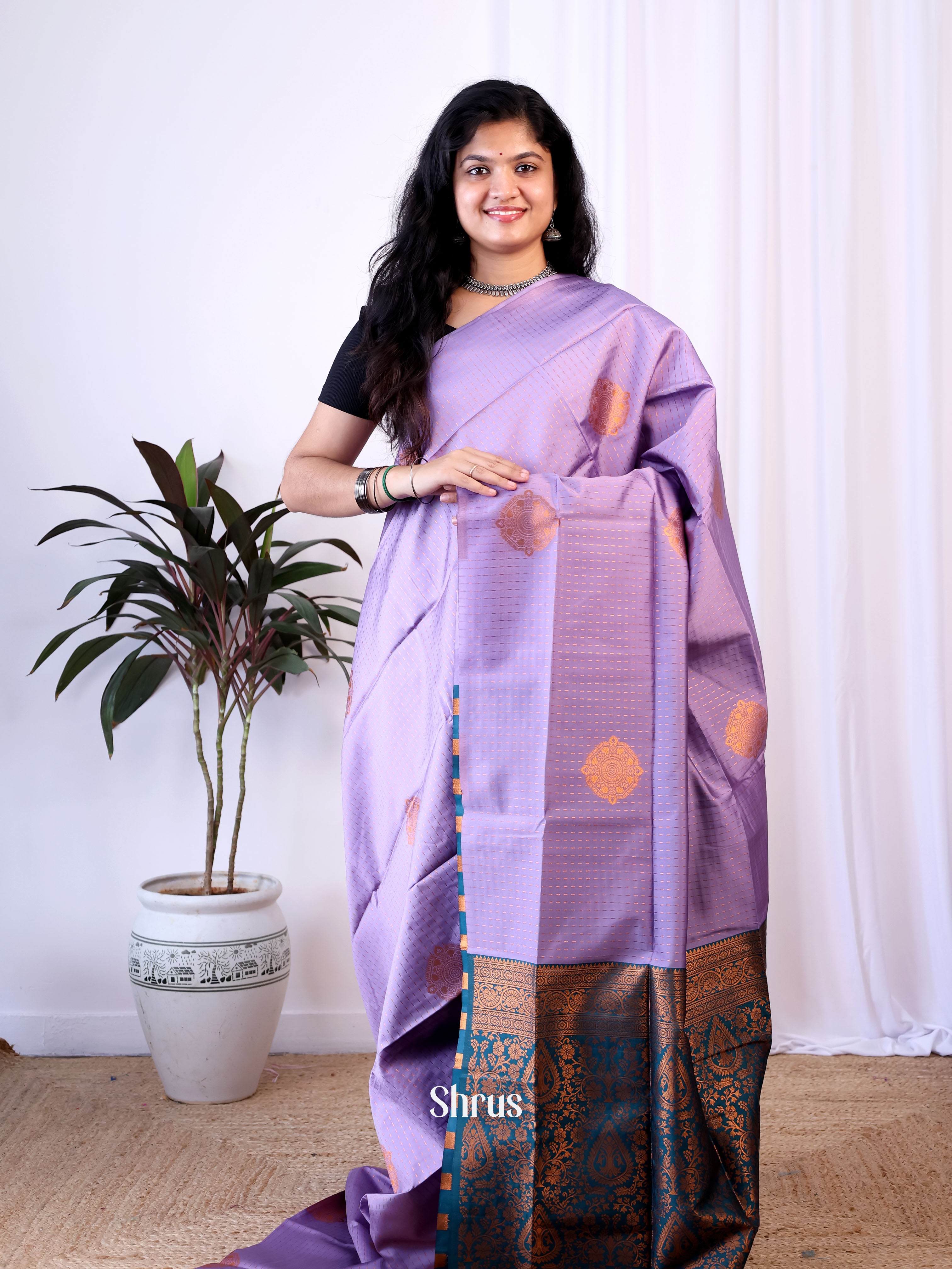 CIS24117  - Semi Softsilk Saree