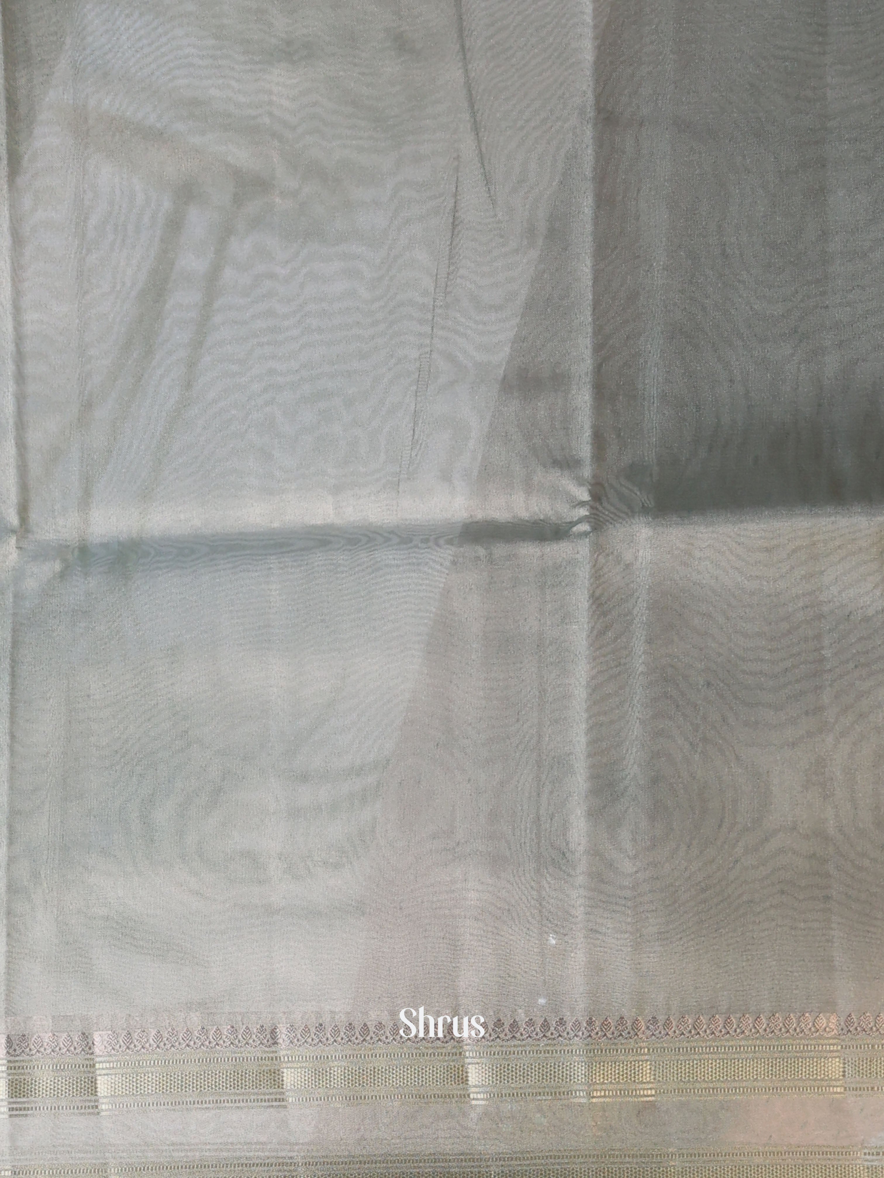 Grey - Semi Tissue Saree