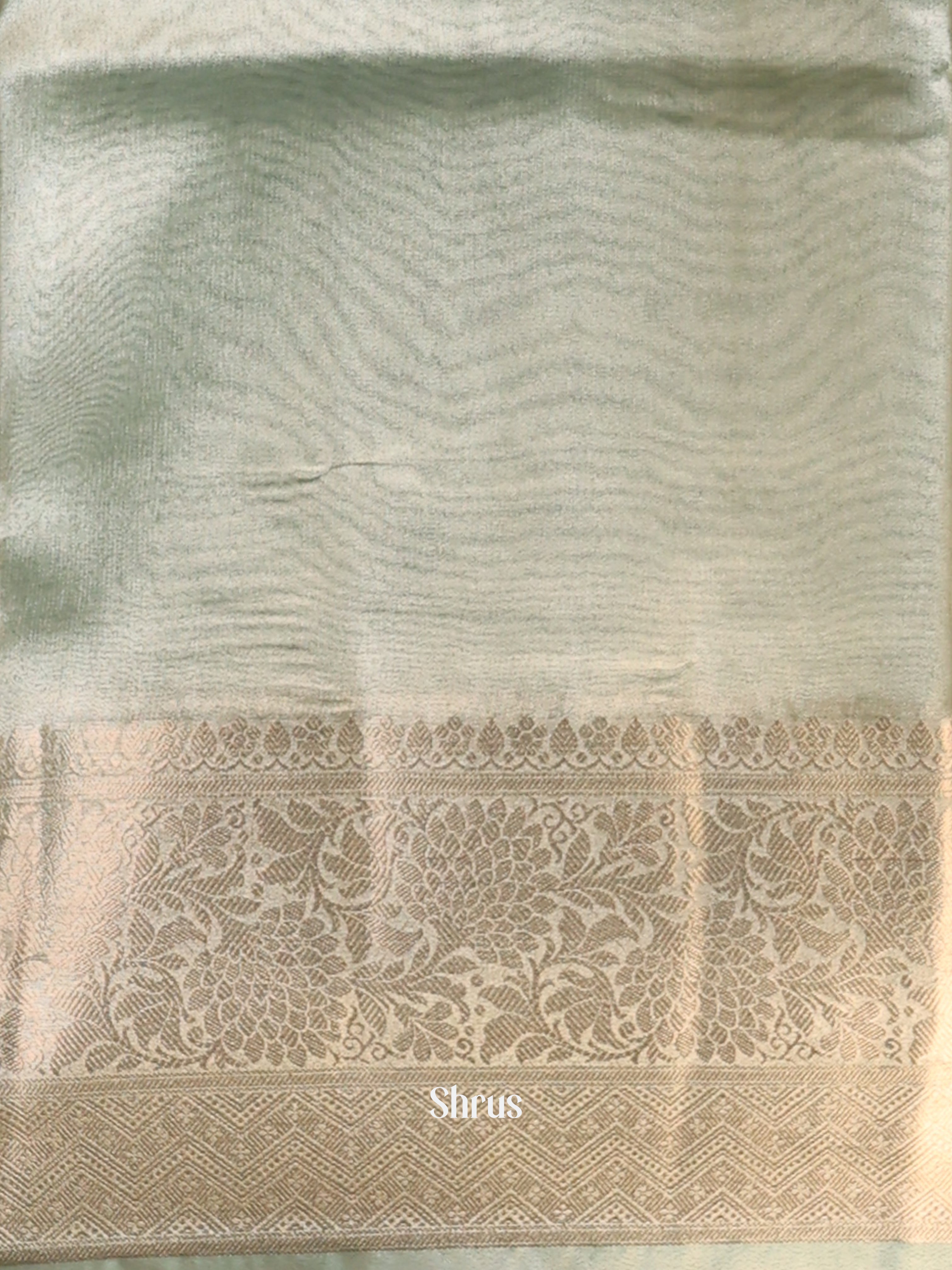 Pastel Green - Semi Tissue Saree