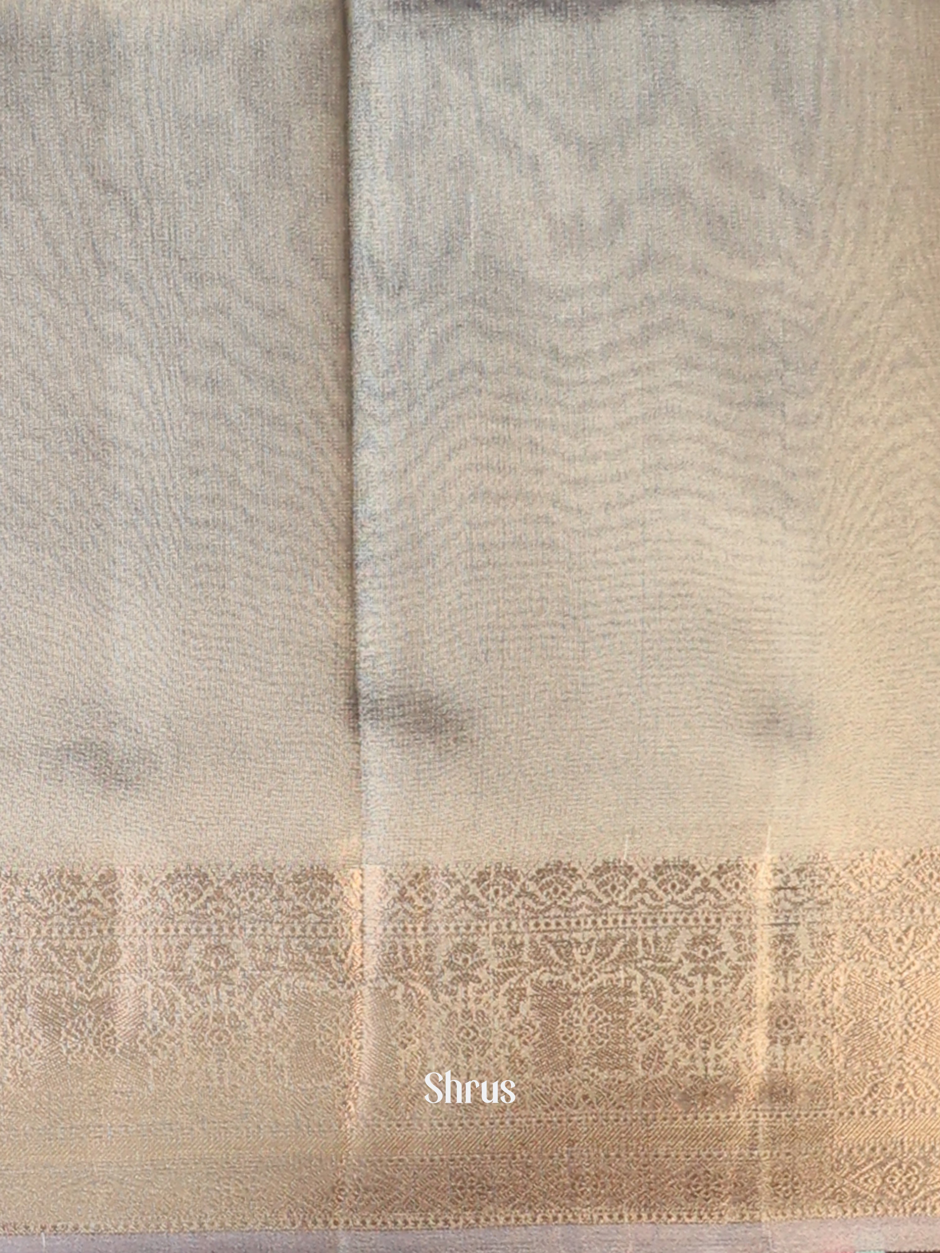 Grey - Semi Tissue Saree