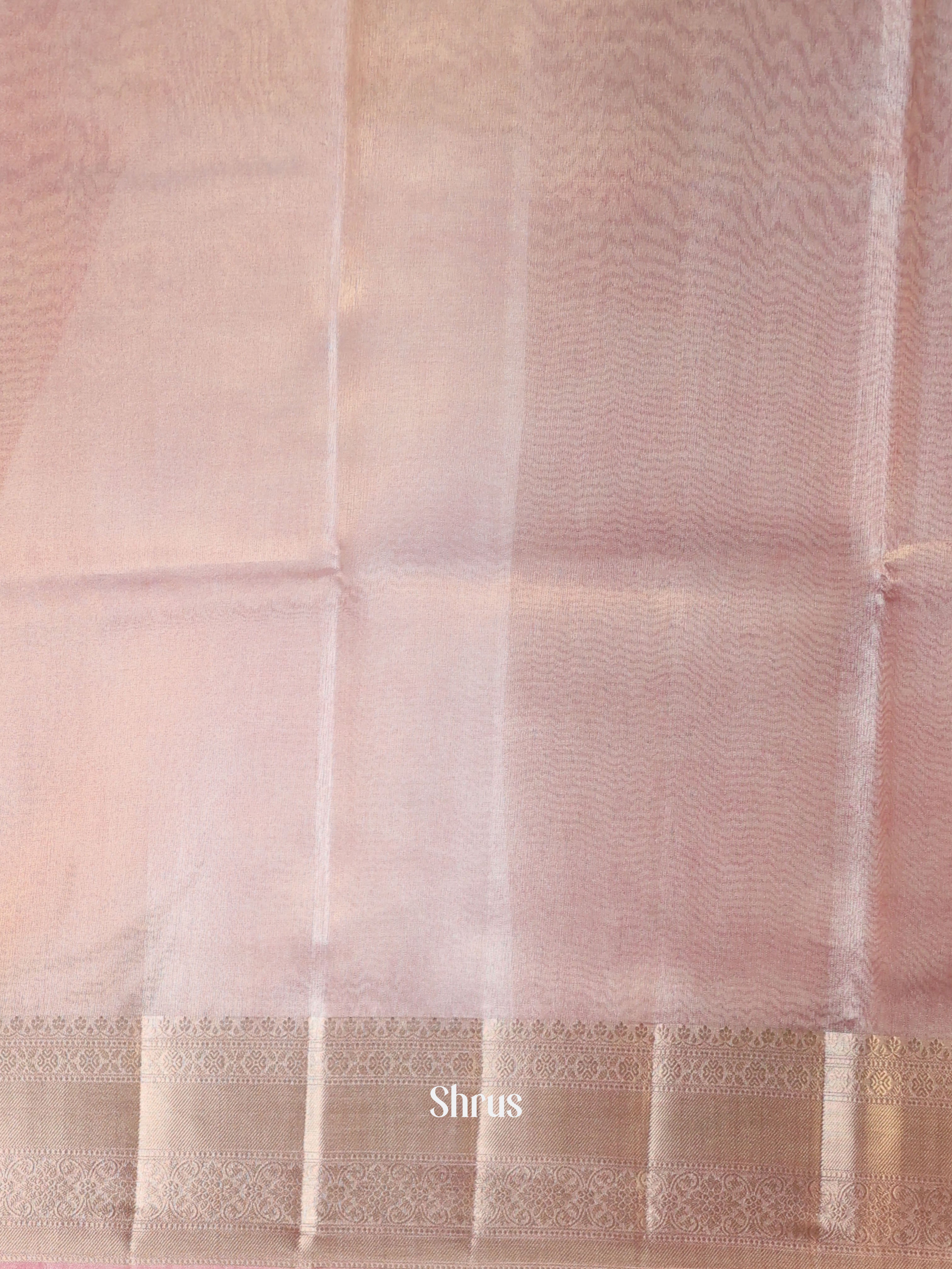 Pink - Semi Tissue Saree