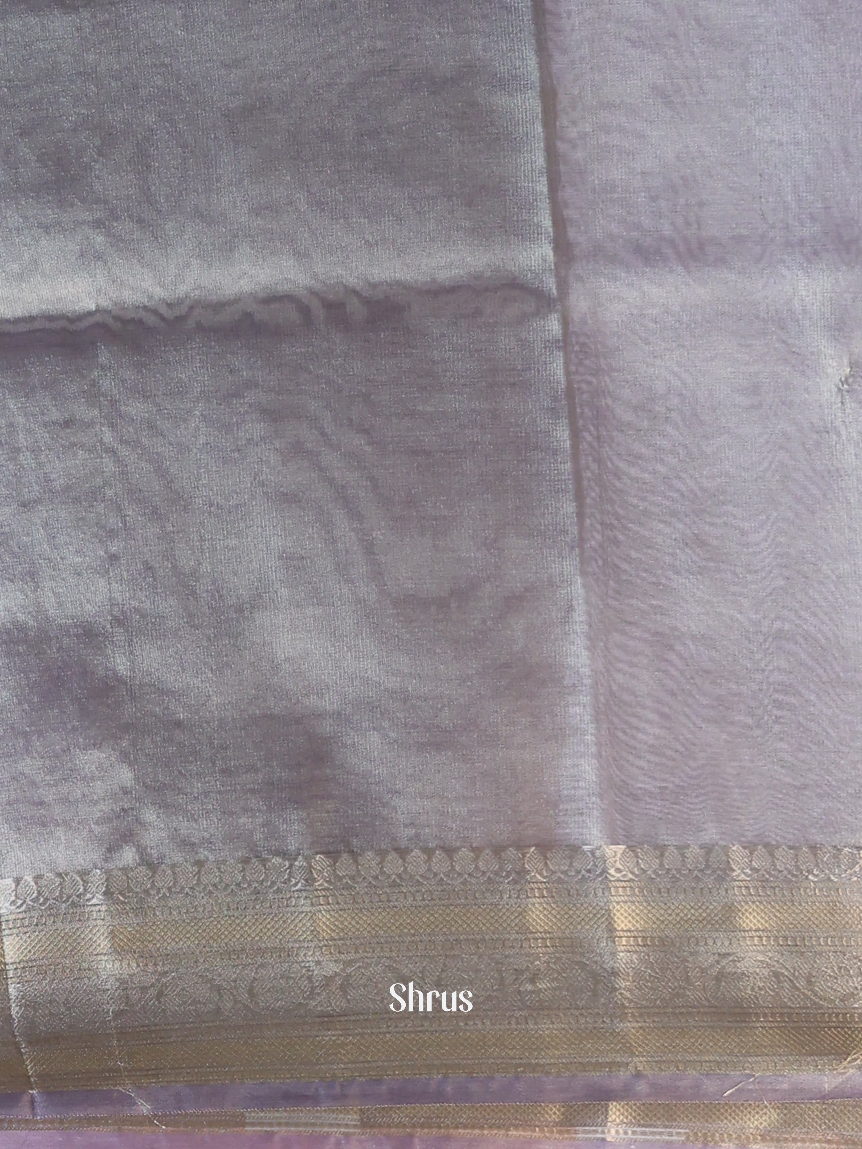 Purple - Semi Tissue Saree