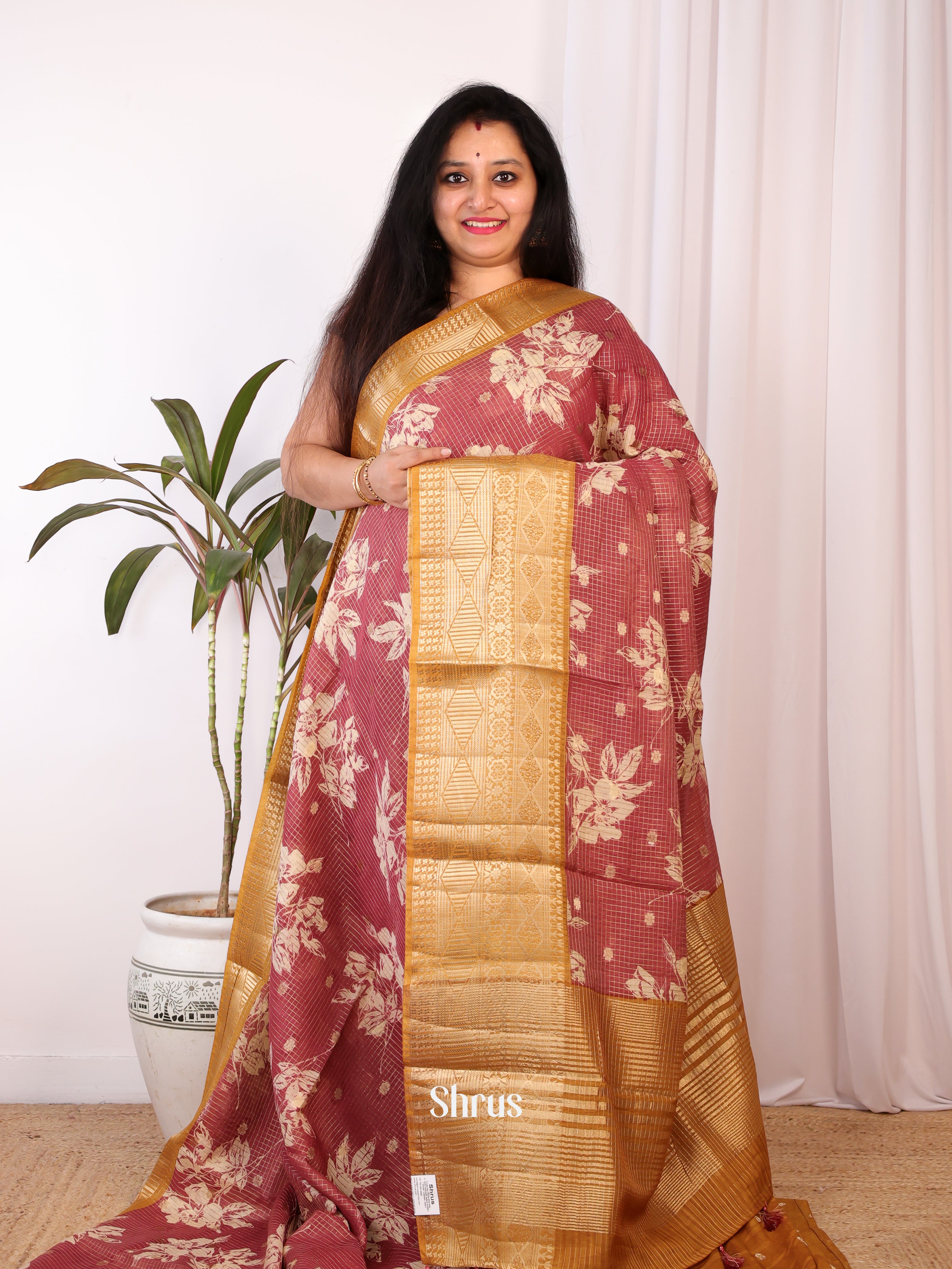 CIS24253 - Semi Chanderi Saree